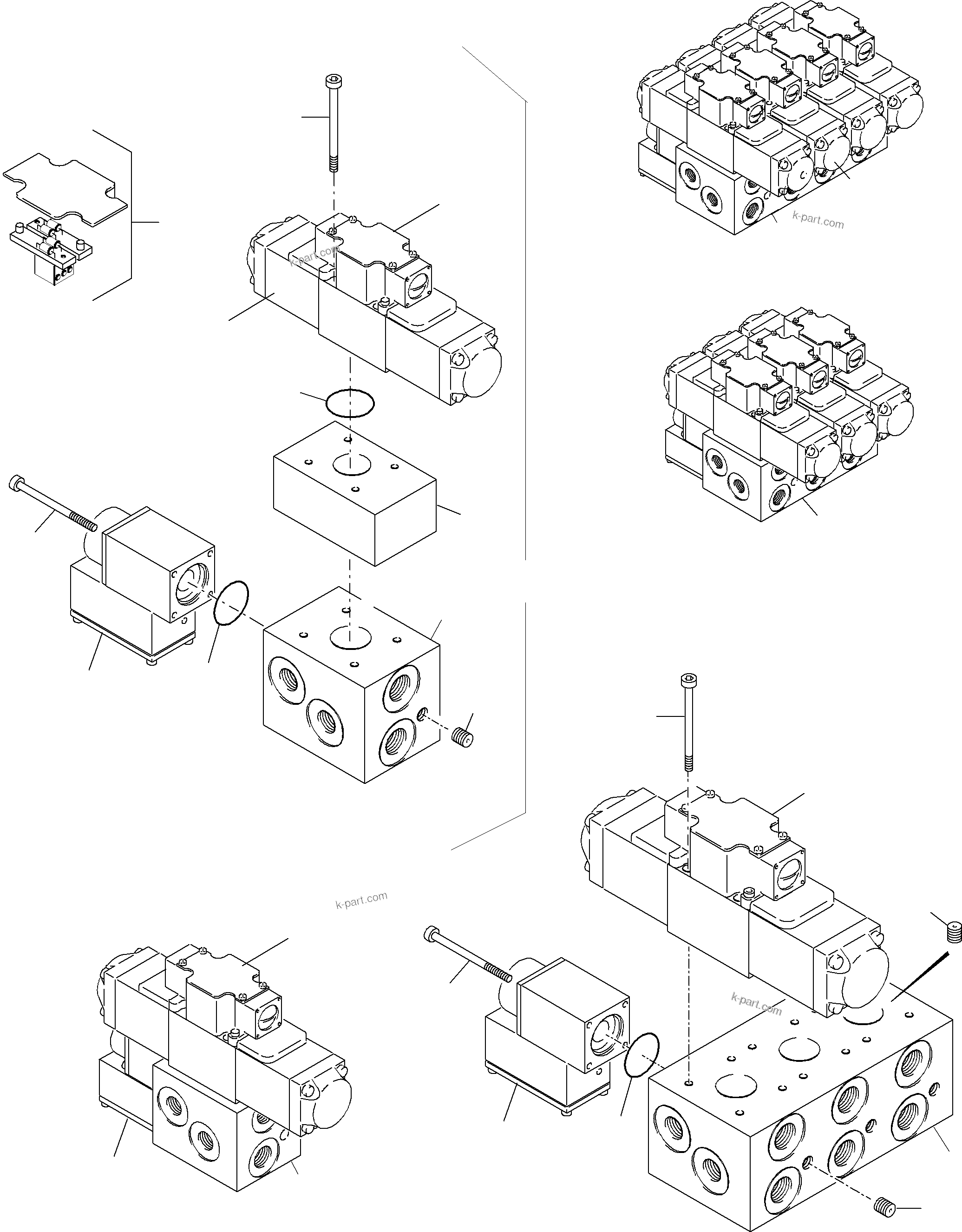 Komatsu parts book diagram for PC5500-6 S/N 15019: CONTROL PLATE