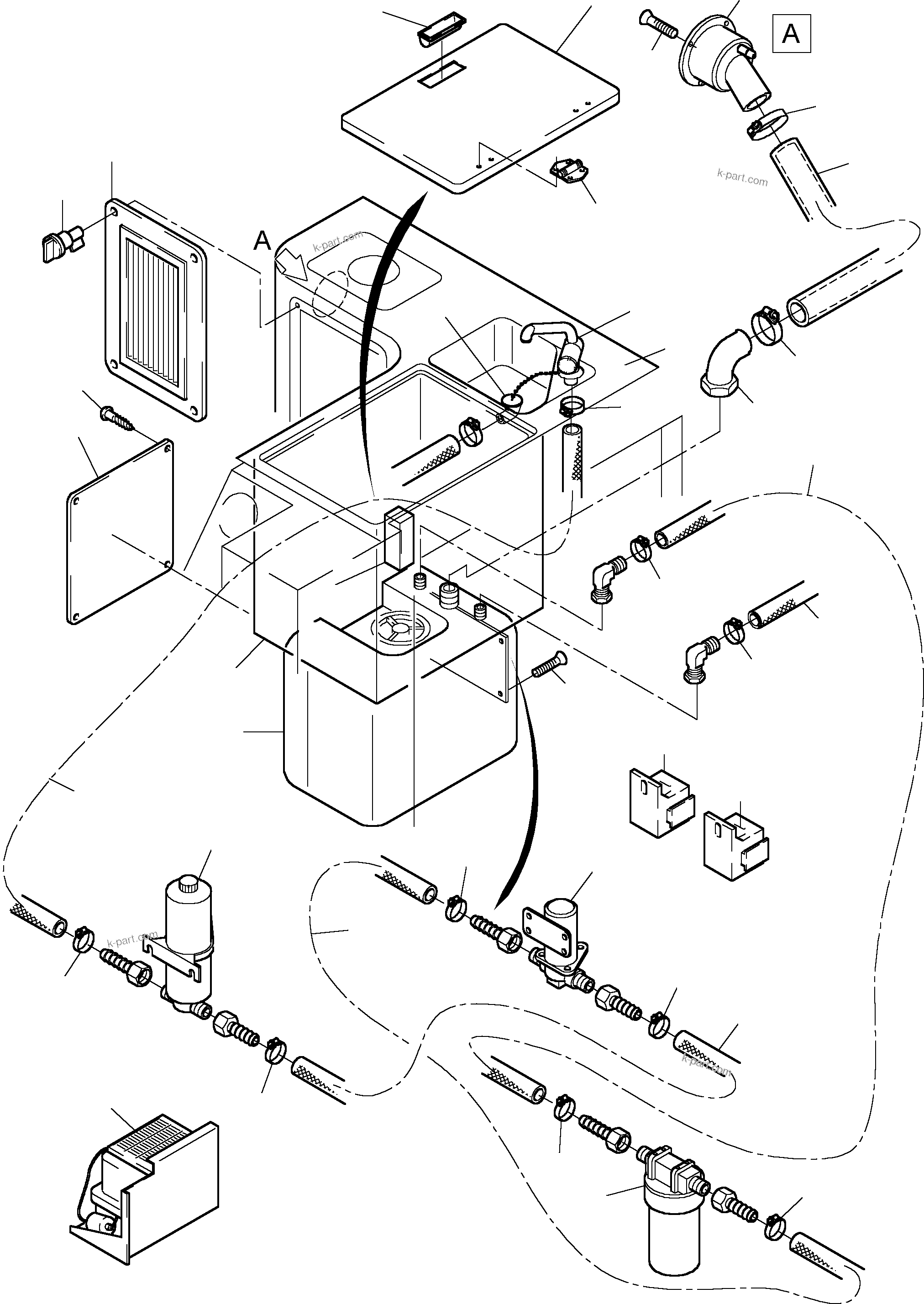 Komatsu parts book diagram for PC5500-6 S/N 15024: OPERATOR'S CAB