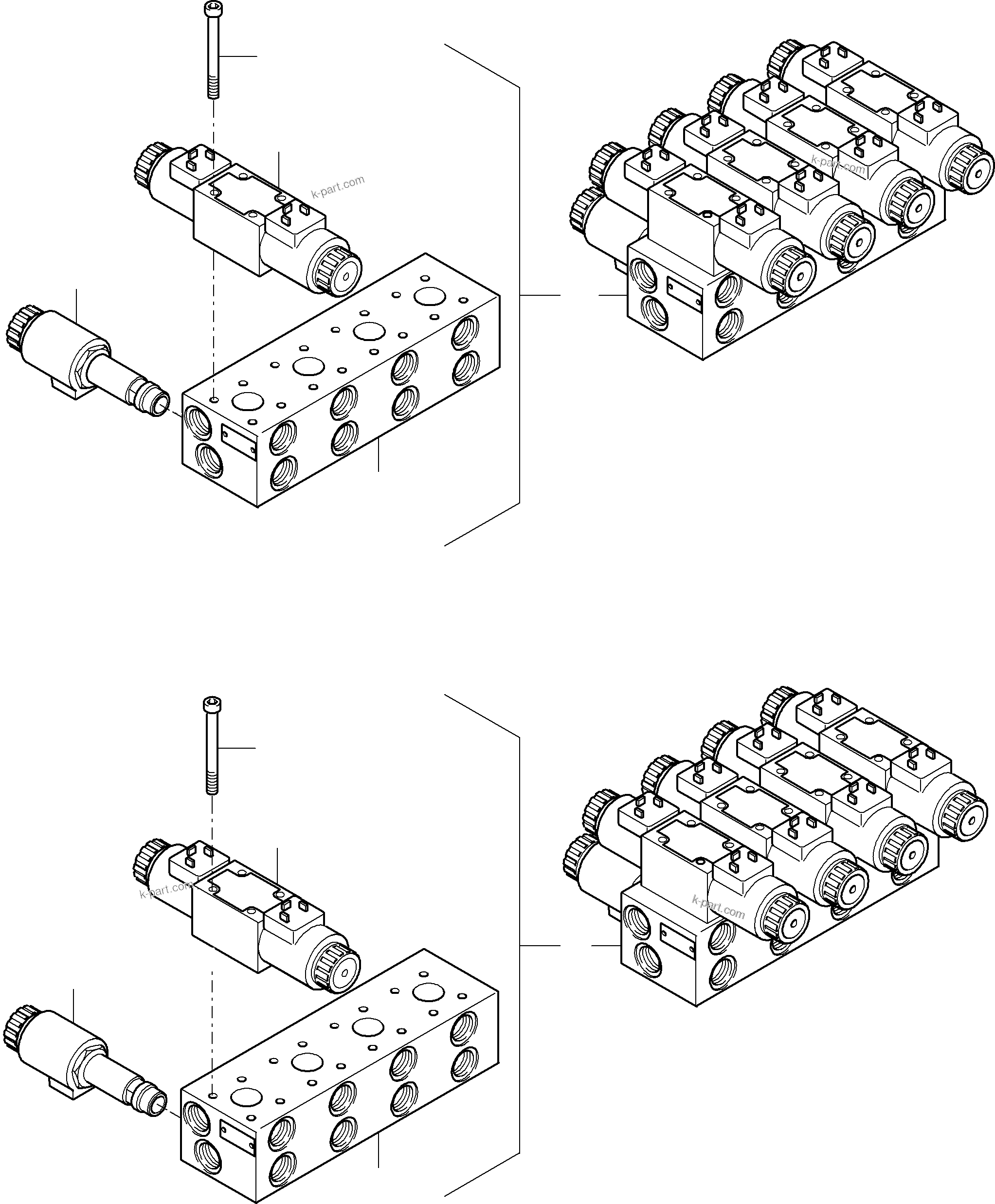 Komatsu parts book diagram for PC5500-6E S/N 15048: CONTROL PLATE