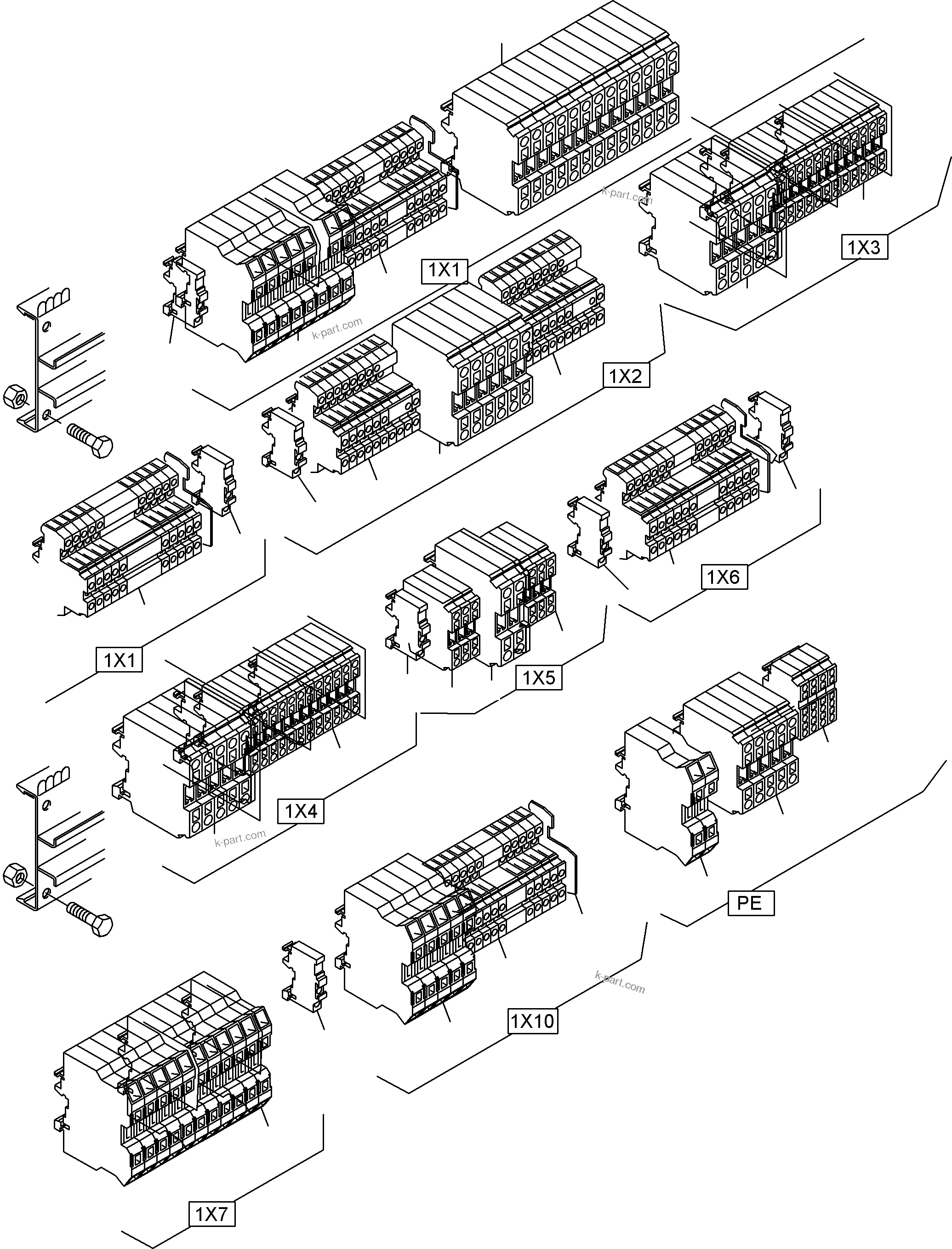 Komatsu parts book diagram for PC5500-6E S/N 15048: MOUNTING PLATE - CAB SUPPORT