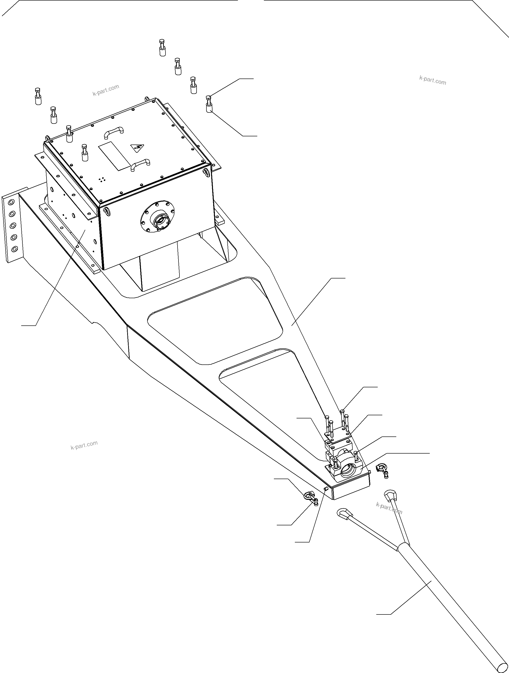 Komatsu parts book diagram for PC5500-6E S/N 15048: CABLE SUPPLY
