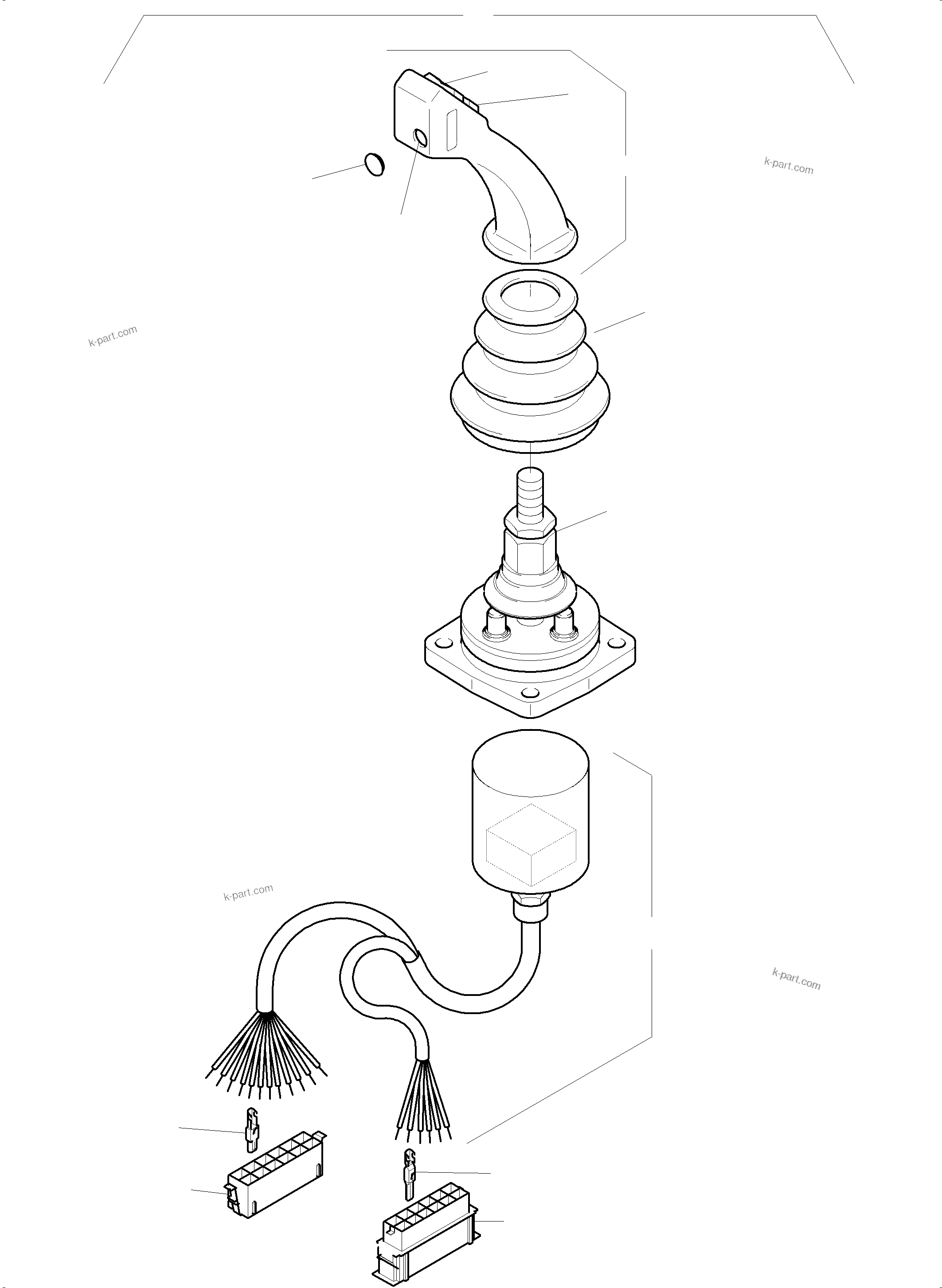 Komatsu parts book diagram for PC5500-6 S/N 15056: MANIPULATOR