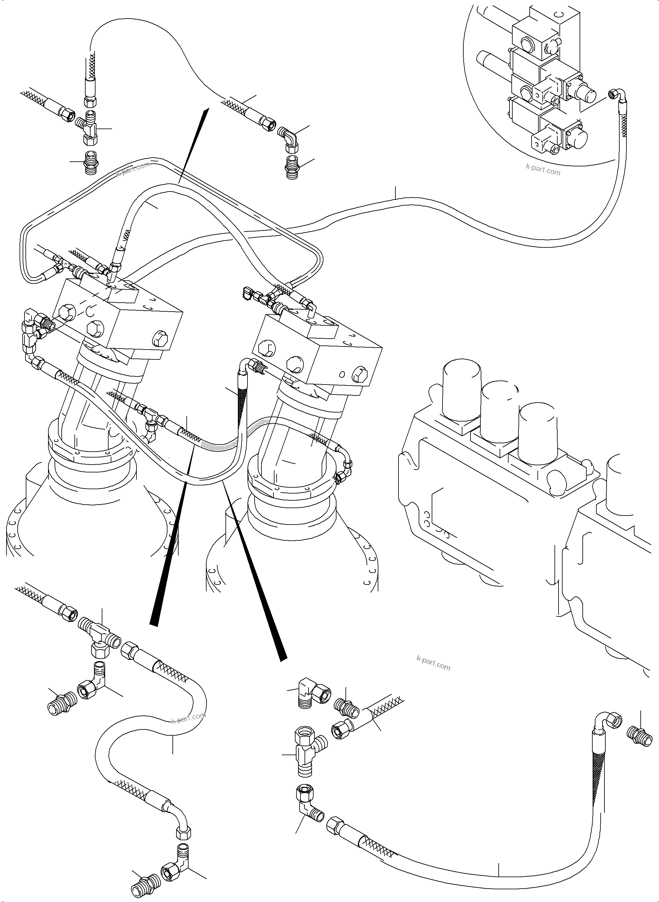 Komatsu parts book diagram for PC5500-6 S/N 15056: CONTROL - SLEW GEAR
