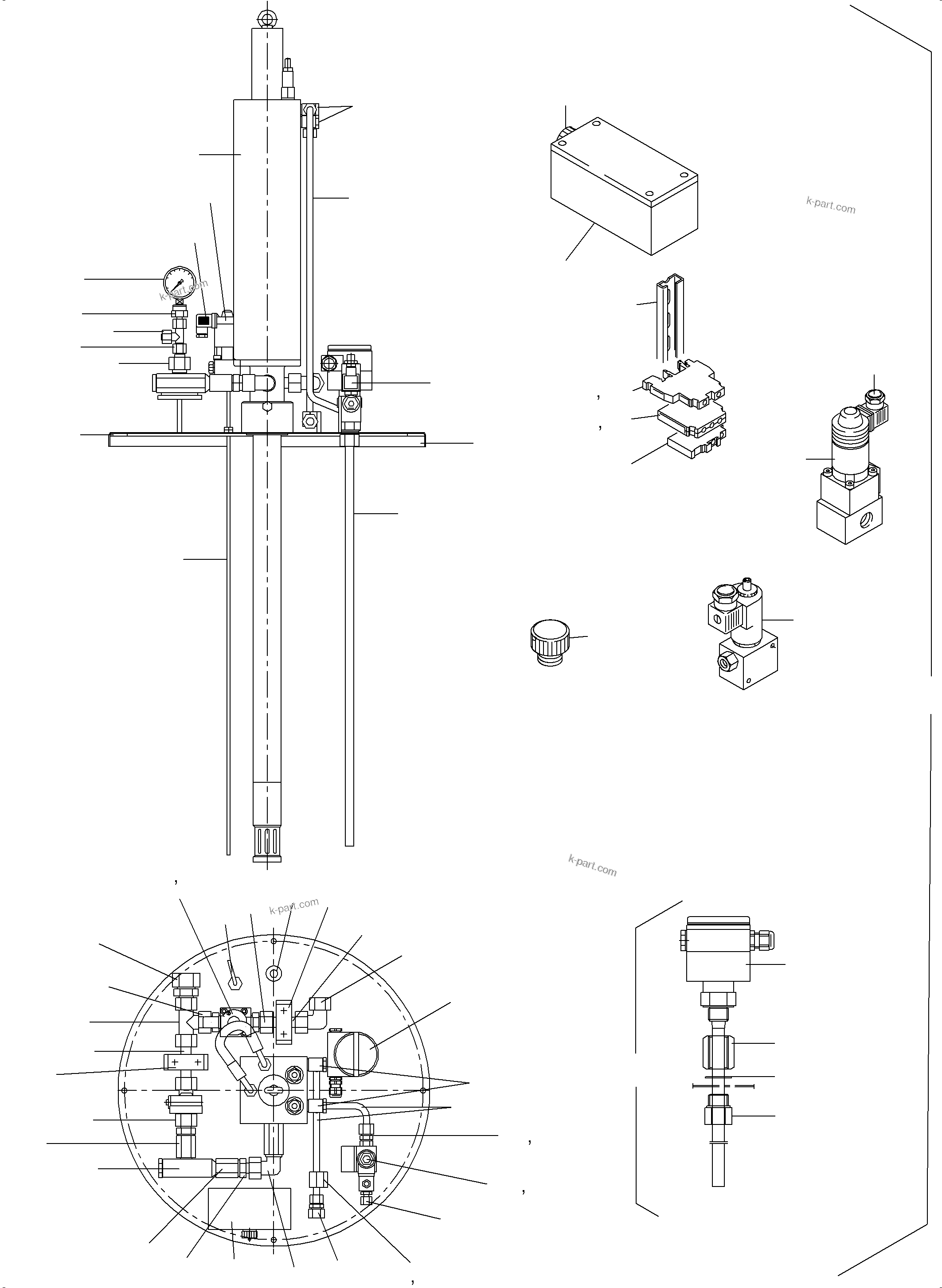 Komatsu parts book diagram for PC5500-6 S/N 15056: LUBE PUMP STATION