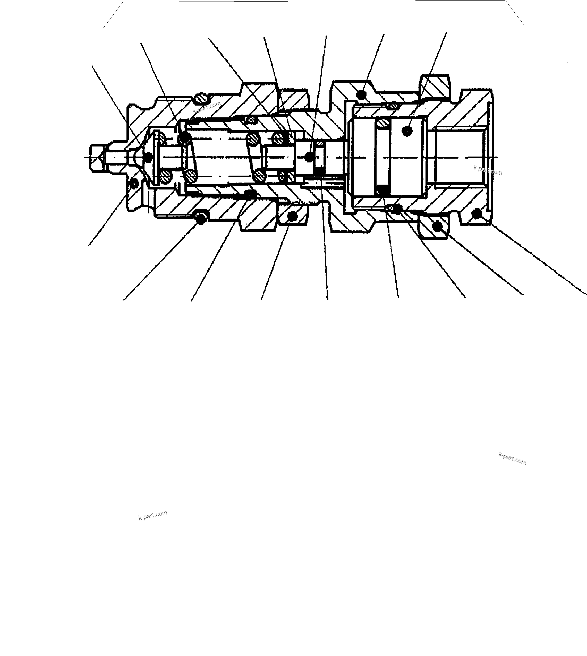 Komatsu parts book diagram for PC5500-6E S/N 15060: PRESSURE SEQUENCE STAGE
