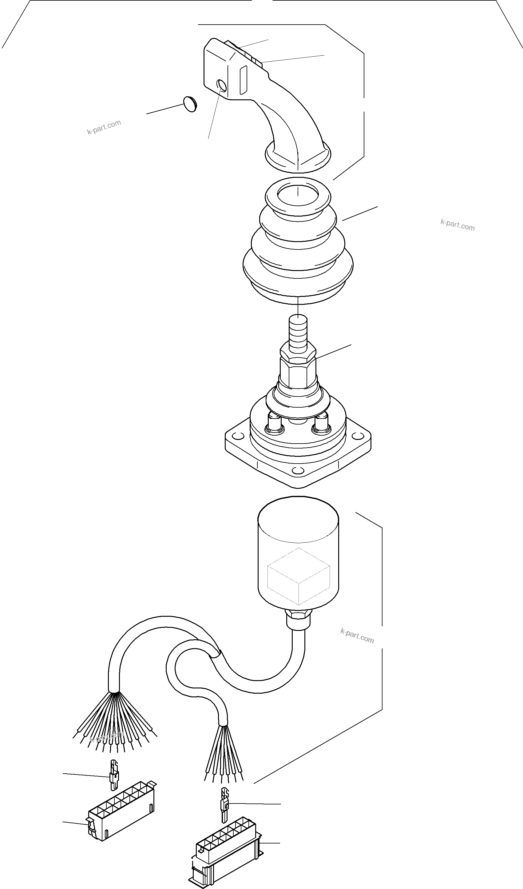 Komatsu parts book diagram for PC5500-6E S/N 15060: MANIPULATOR