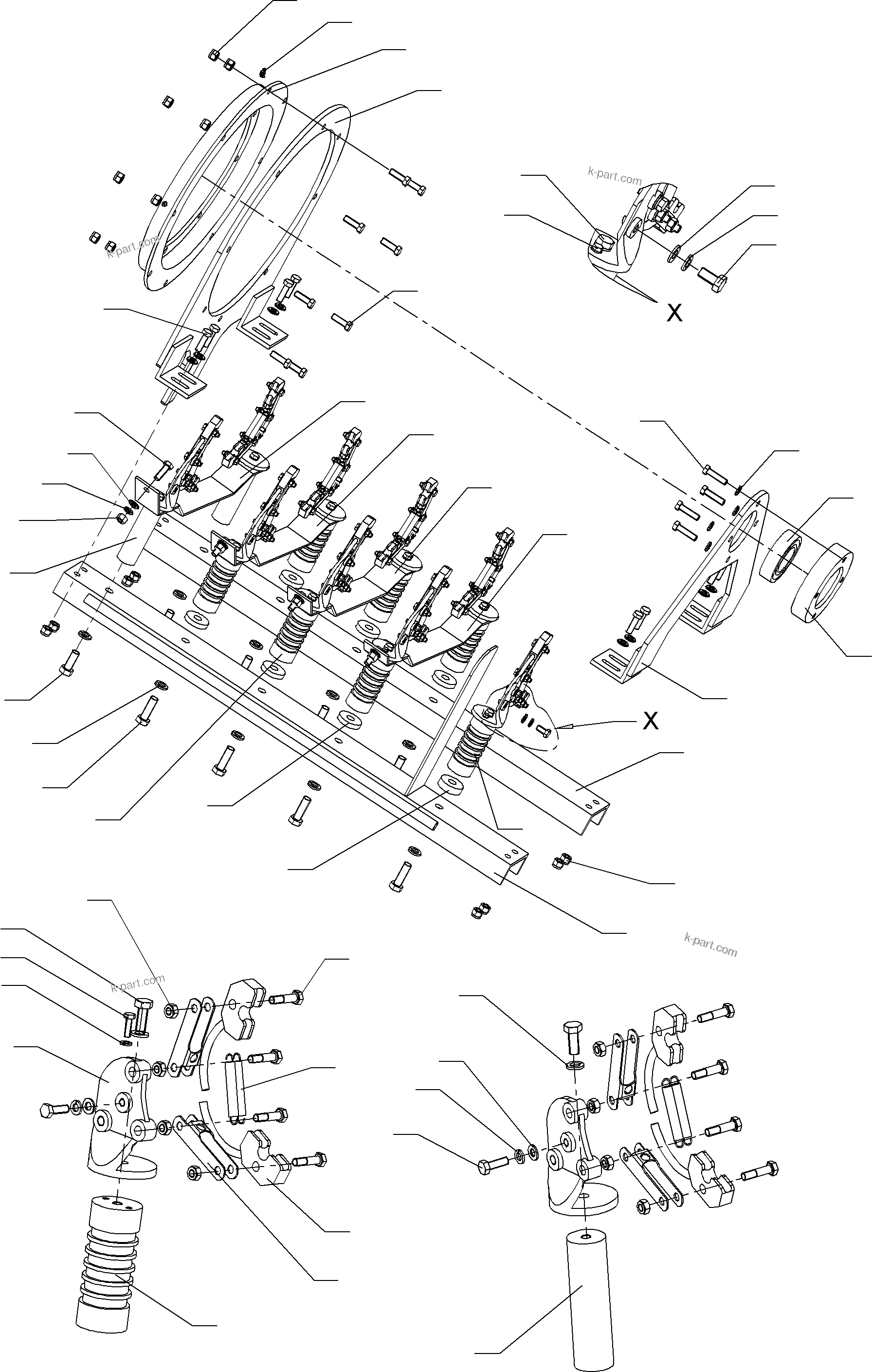 Komatsu parts book diagram for PC5500-6E S/N 15060: COLLECTOR