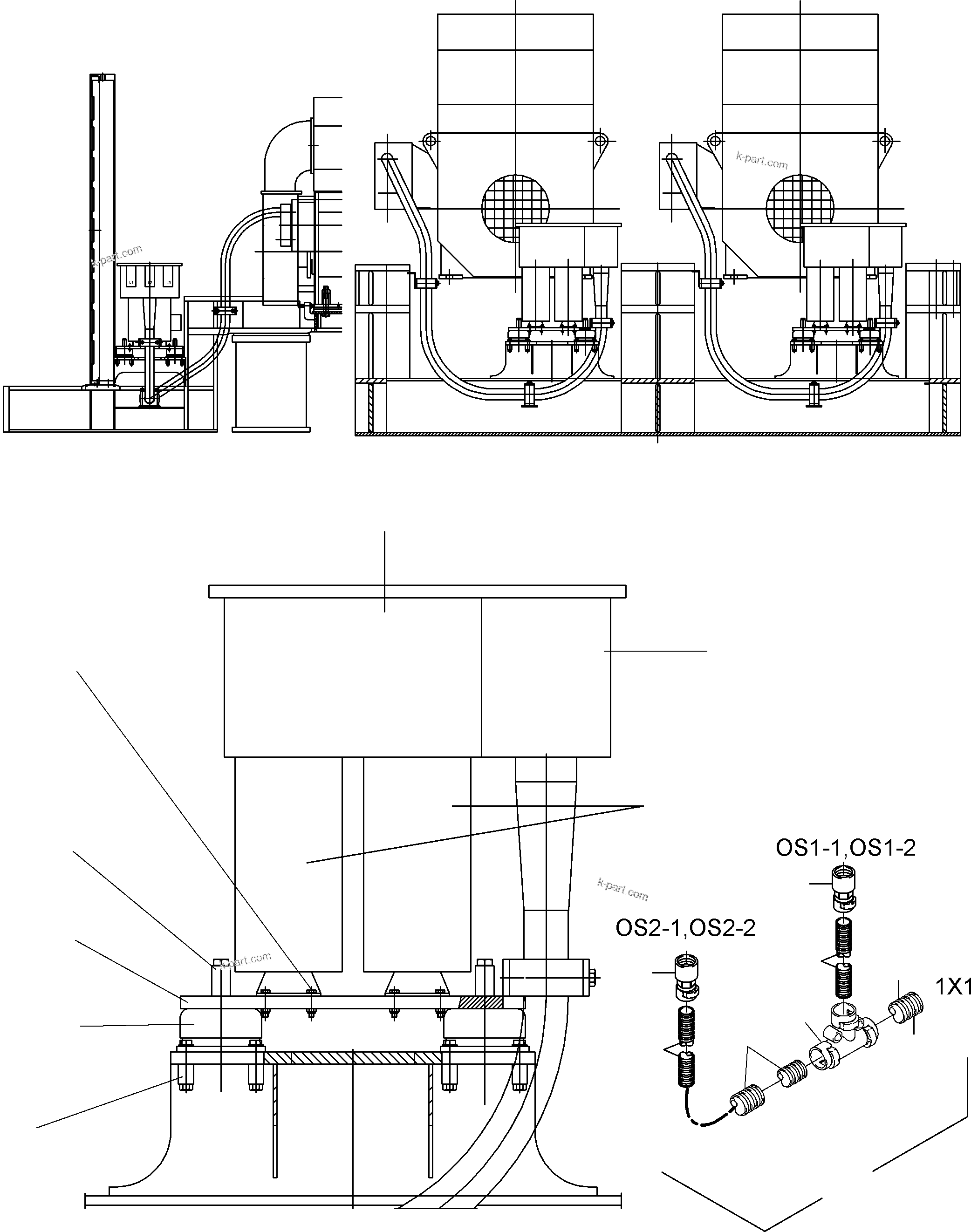 Komatsu parts book diagram for PC5500-6E S/N 15060: CAPACITOR ARR.