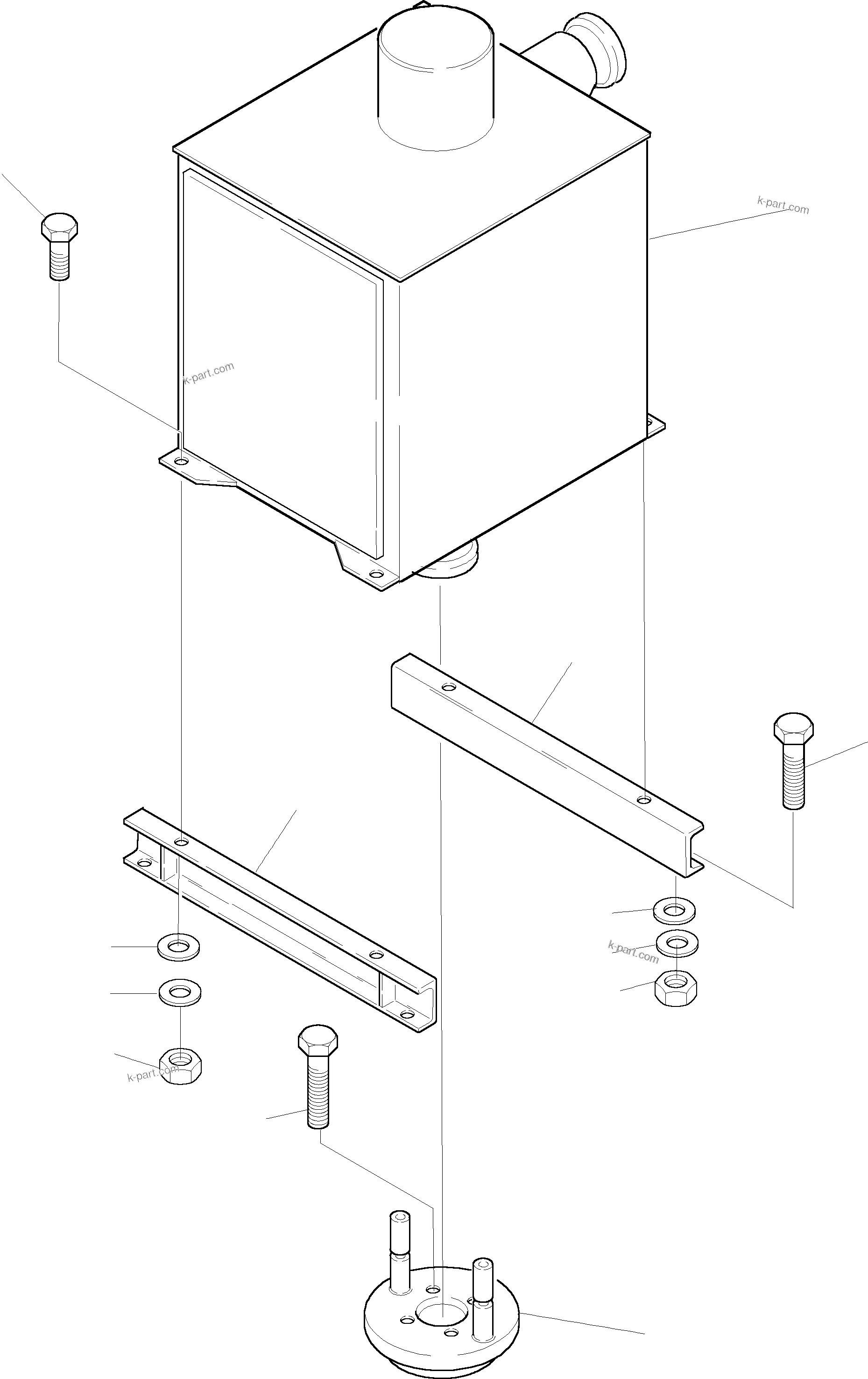Komatsu parts book diagram for PC5500-6E S/N 15060: SLIP RING MOUNTING