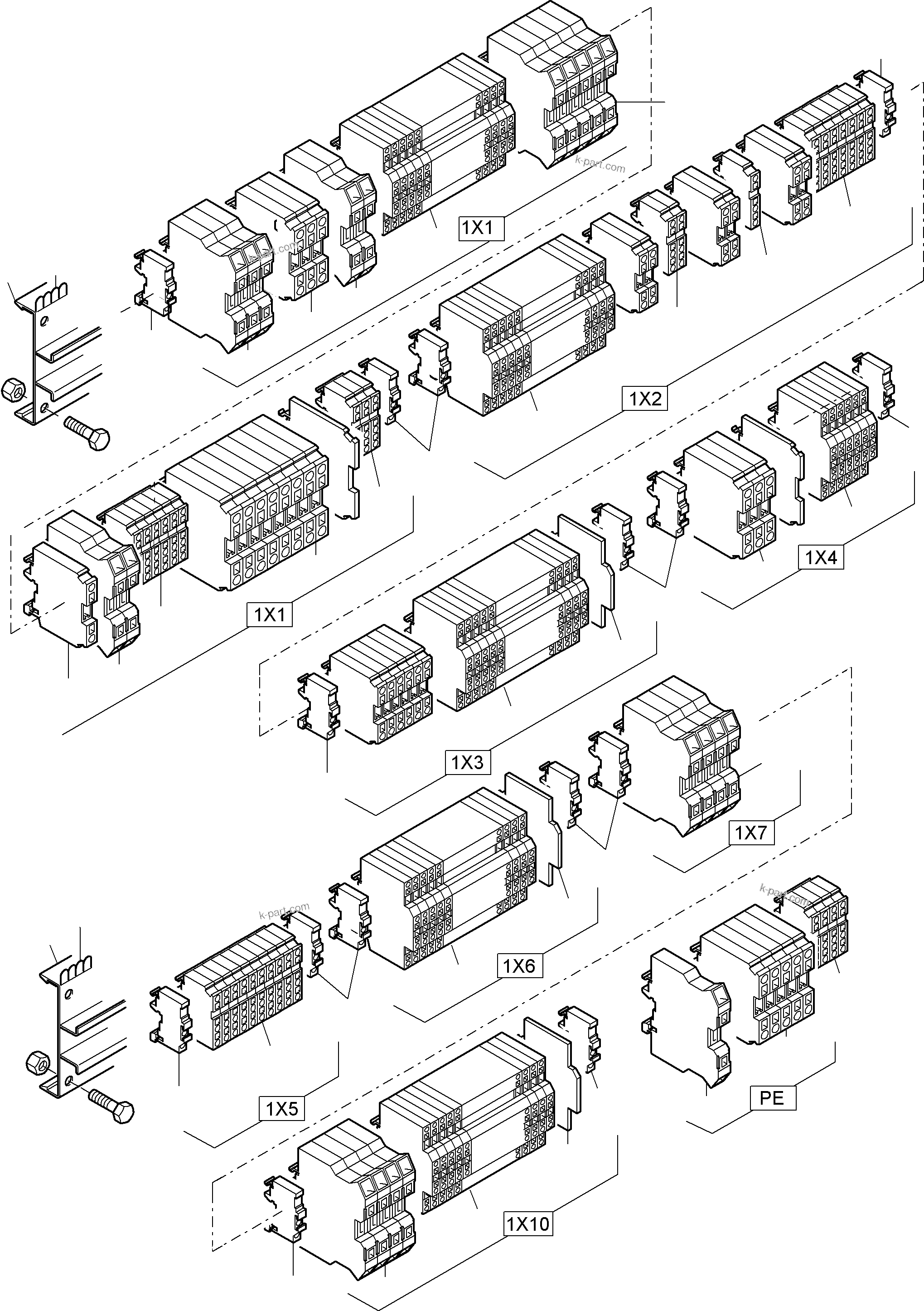 Komatsu parts book diagram for PC5500-6E S/N 15060: MOUNTING PLATE - CAB SUPPORT
