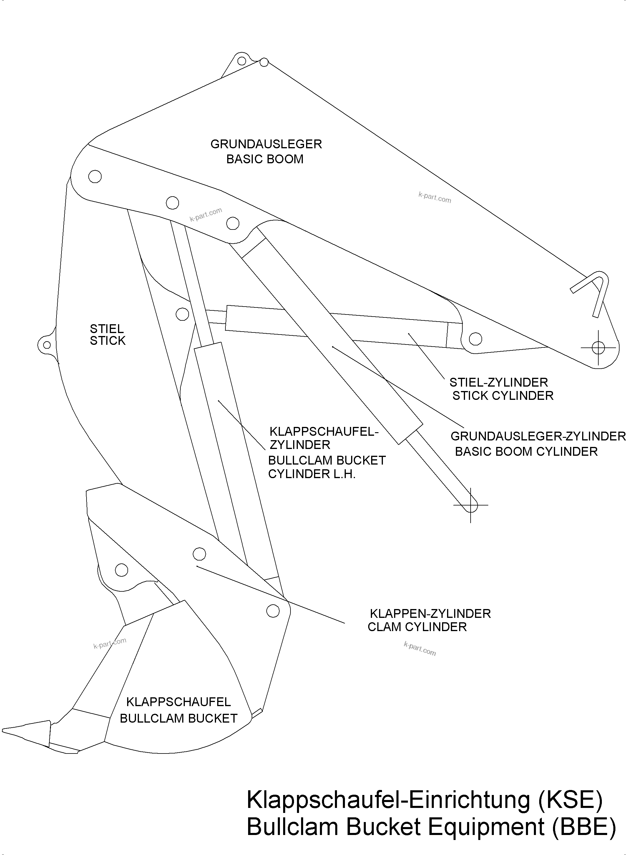 Komatsu parts book diagram for PC5500-6E S/N 15124: 