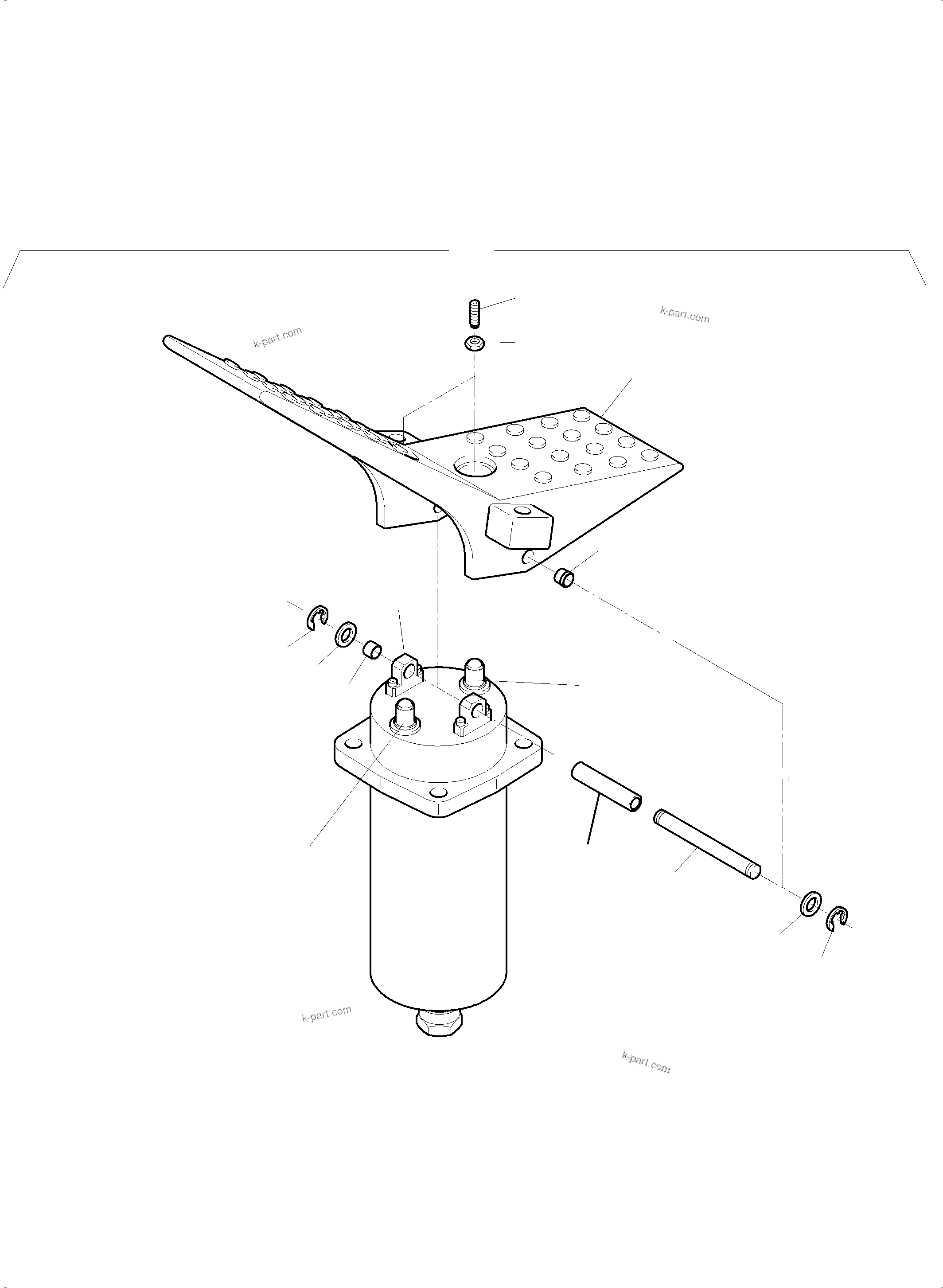 Komatsu parts book diagram for PC5500-6E S/N 15124: MANIPULATOR