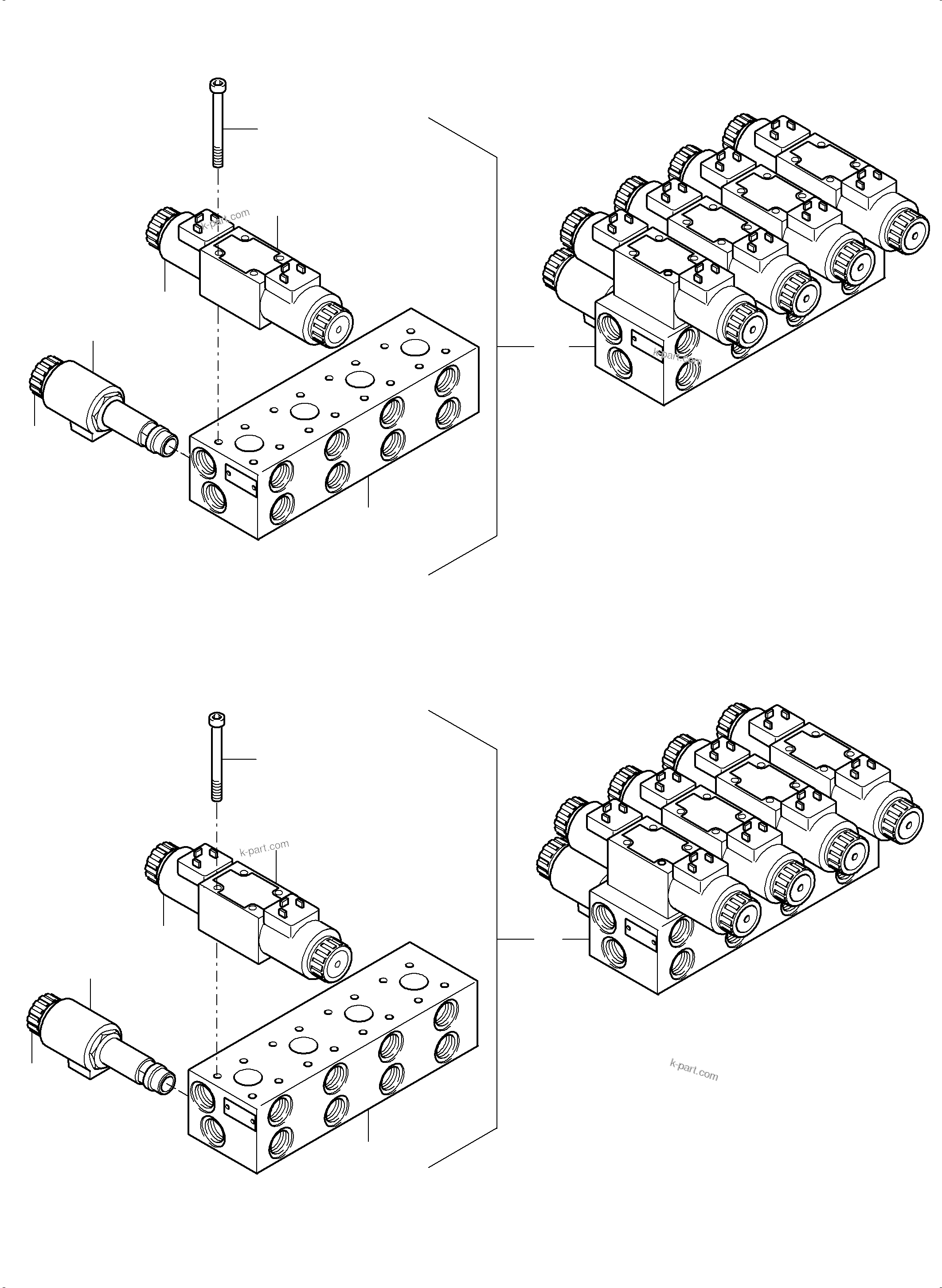 Komatsu parts book diagram for PC5500-6E S/N 15124: CONTROL PLATE