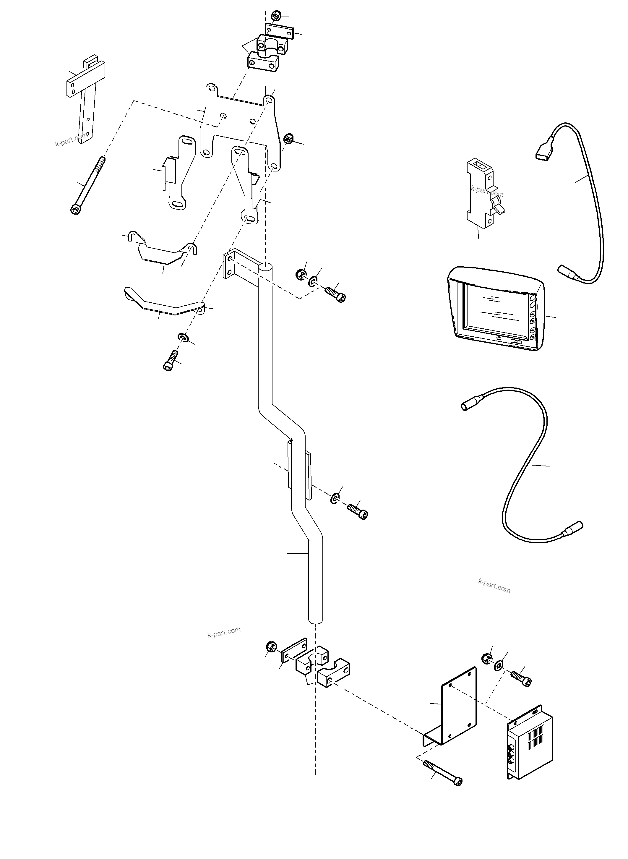 Komatsu parts book diagram for PC5500-6E S/N 15124: CAMERASYSTEM