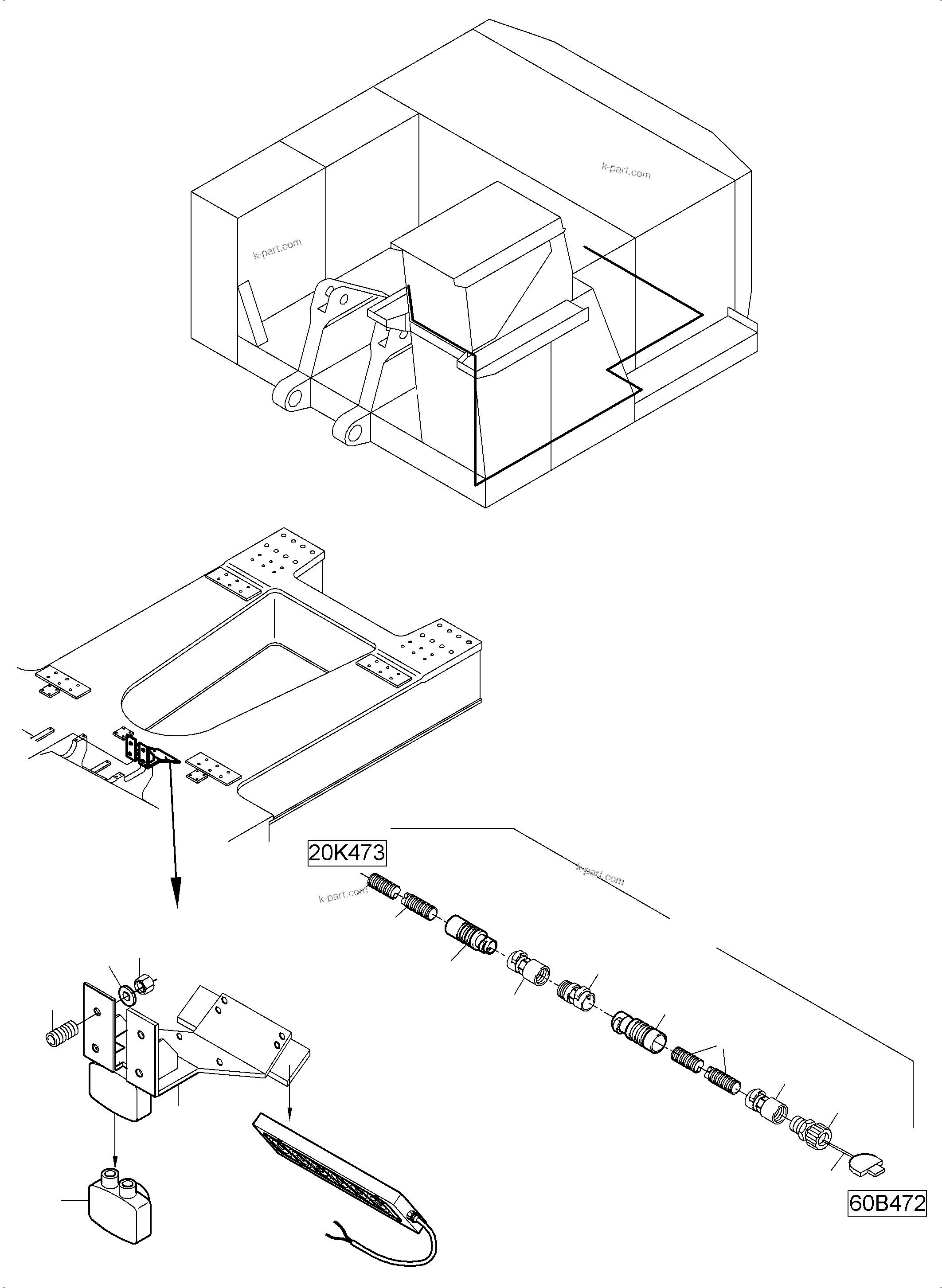 Komatsu parts book diagram for PC5500-6E S/N 15124: CAMERASYSTEM