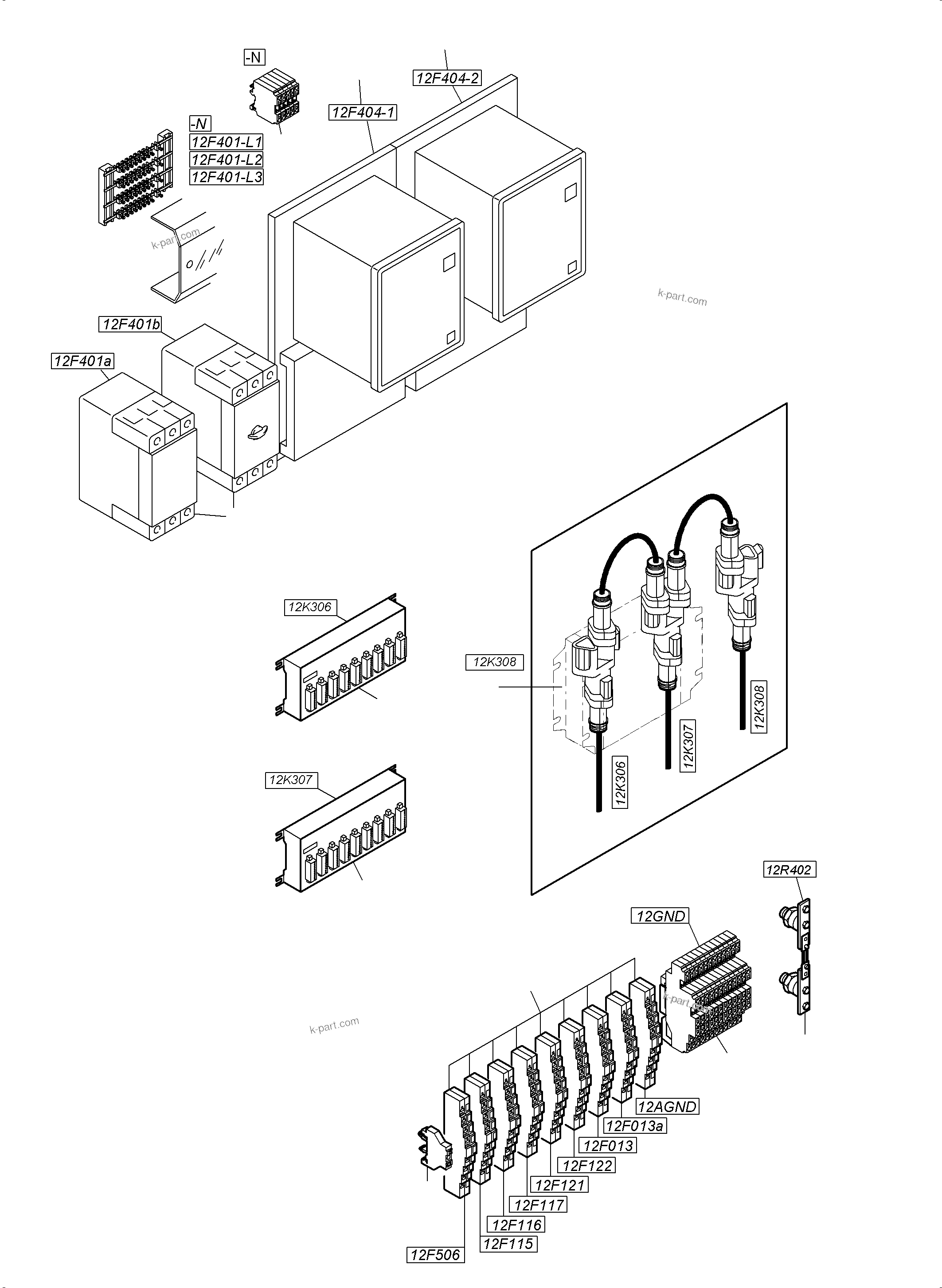 Komatsu parts book diagram for PC5500-6E S/N 15124: MOUNTING PLATE-CAB SUPPORT-LOCATION 12