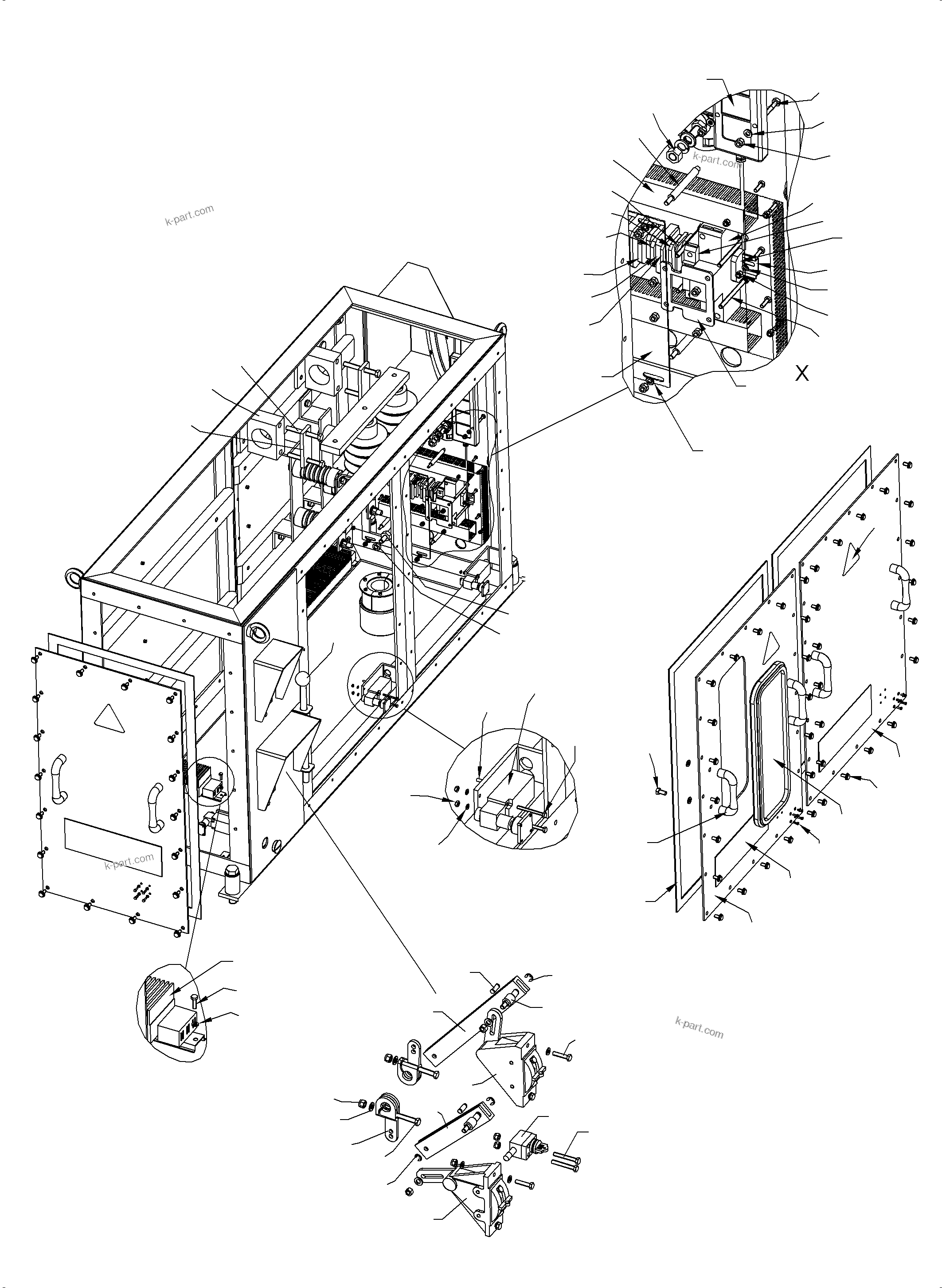 Komatsu parts book diagram for PC5500-6E S/N 15124: JUNCTION BOX