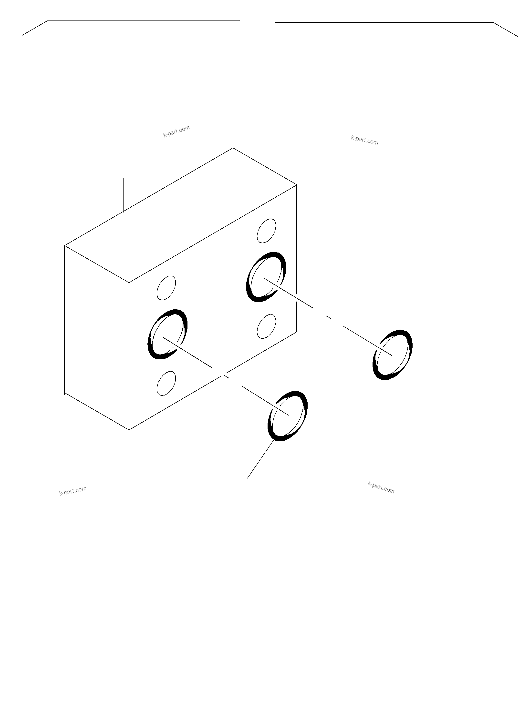 Komatsu parts book diagram for PC5500-6 S/N 15182: ANTICAVITATION VALVE