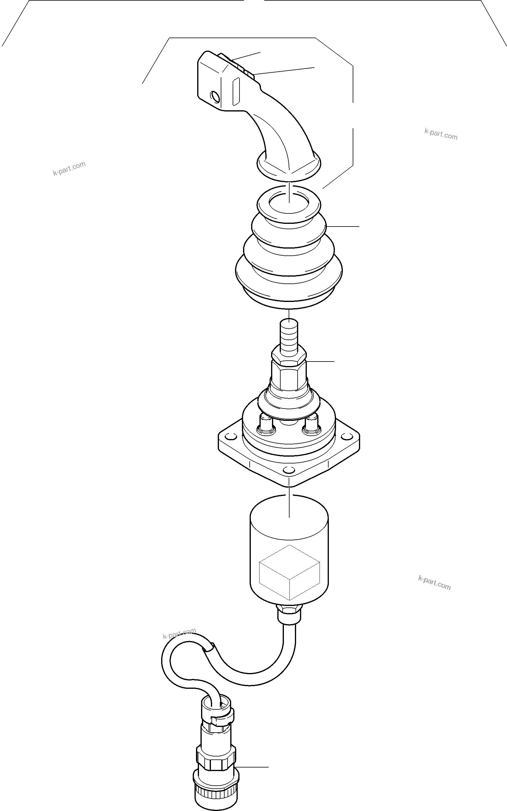 Komatsu parts book diagram for PC5500-6 S/N 15182: MANIPULATOR