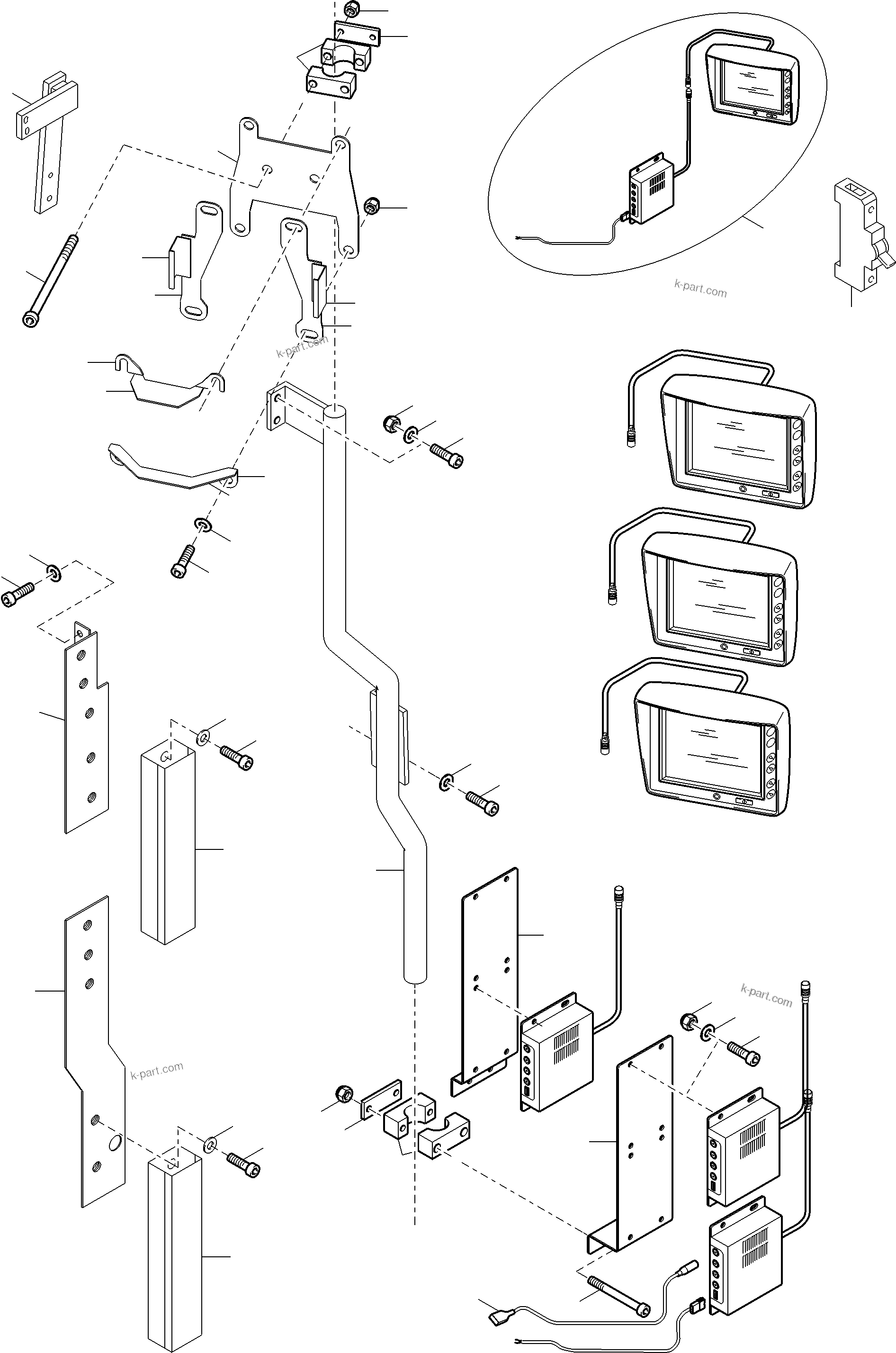 Komatsu parts book diagram for PC5500-6 S/N 15182: CAMERASYSTEM
