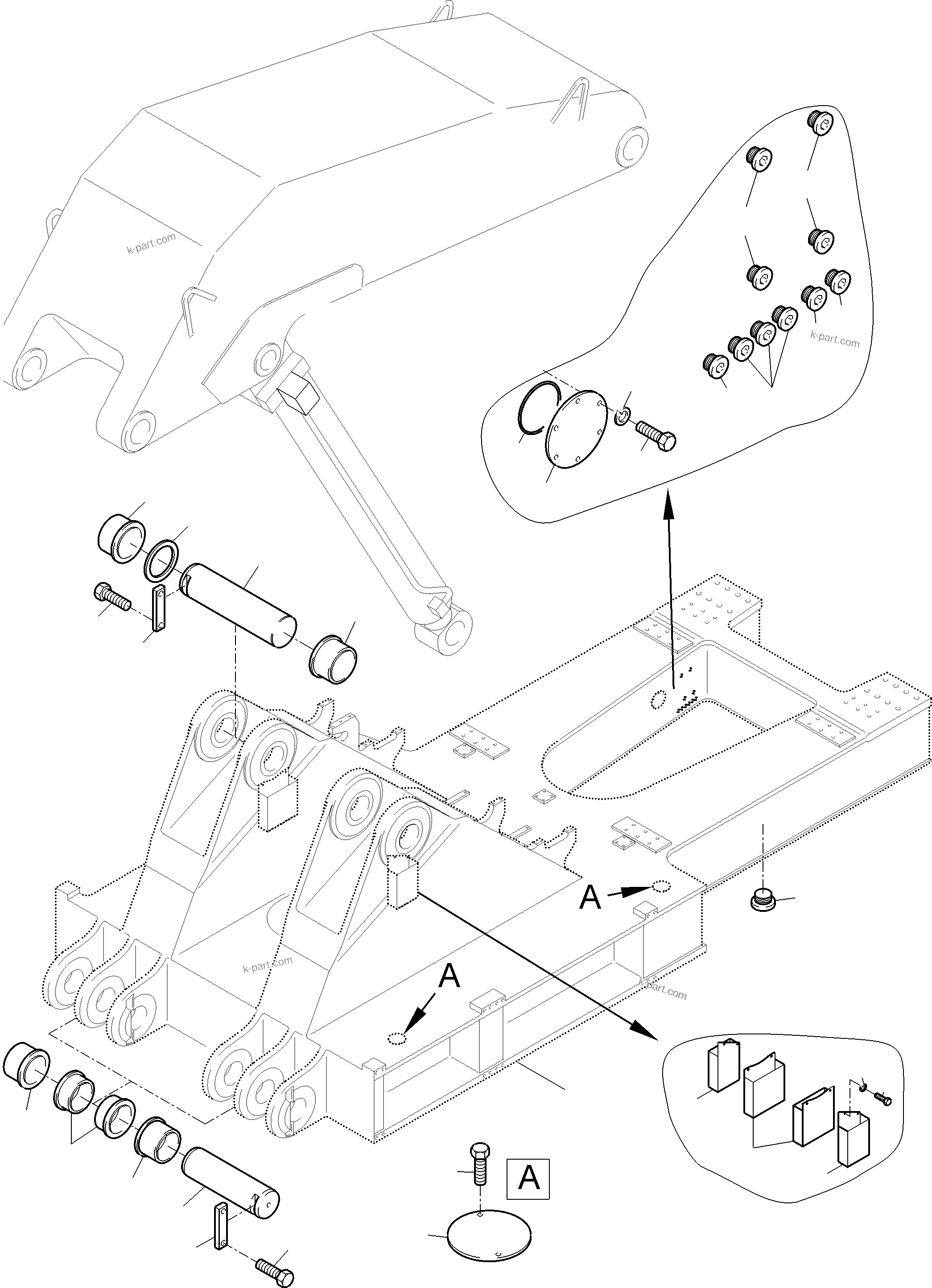 Komatsu parts book diagram for PC5500-6 S/N 15182: SUPERSTRUCTURE PLATFORM