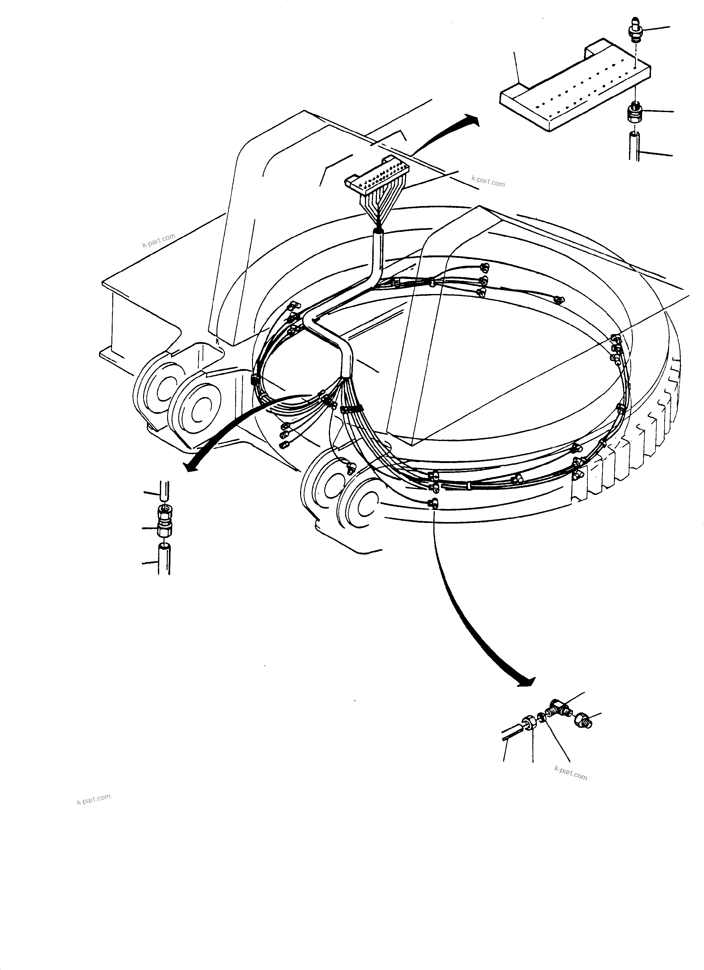 Komatsu parts book diagram for H65 26051: LUBE SYSTEM
