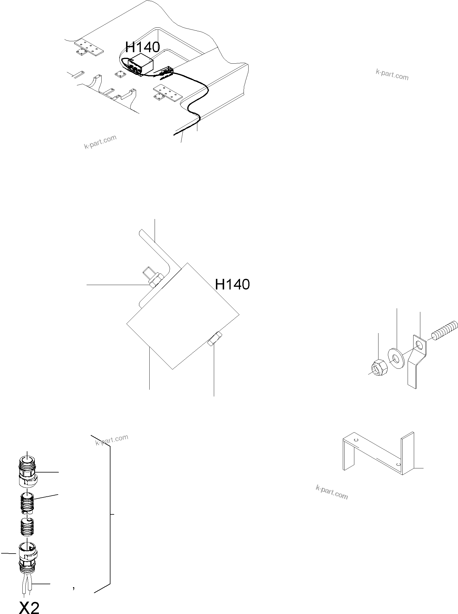 Komatsu parts book diagram for PC3000-6 S/N 46151: MOVEMENT SIGNAL ARR.