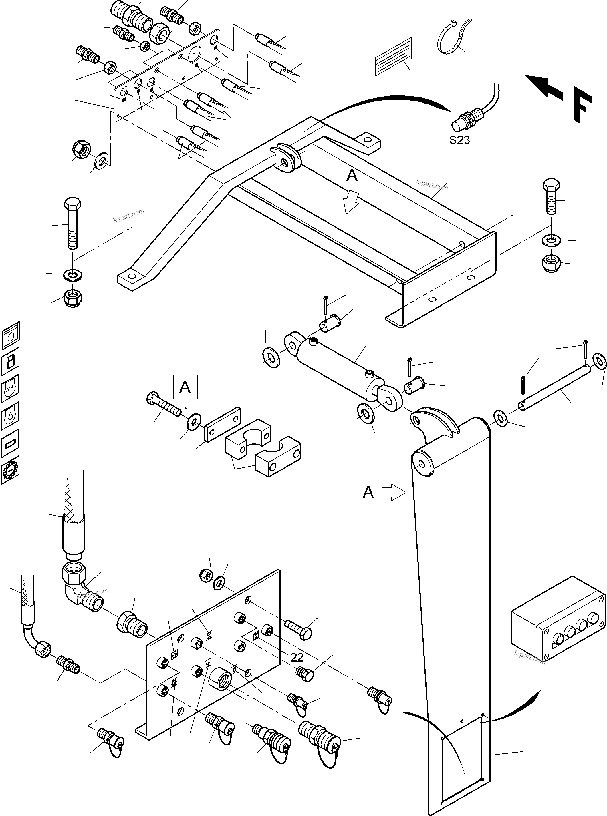 Komatsu parts book diagram for PC3000-6 S/N 46151: REFUELING EQUIPMENT