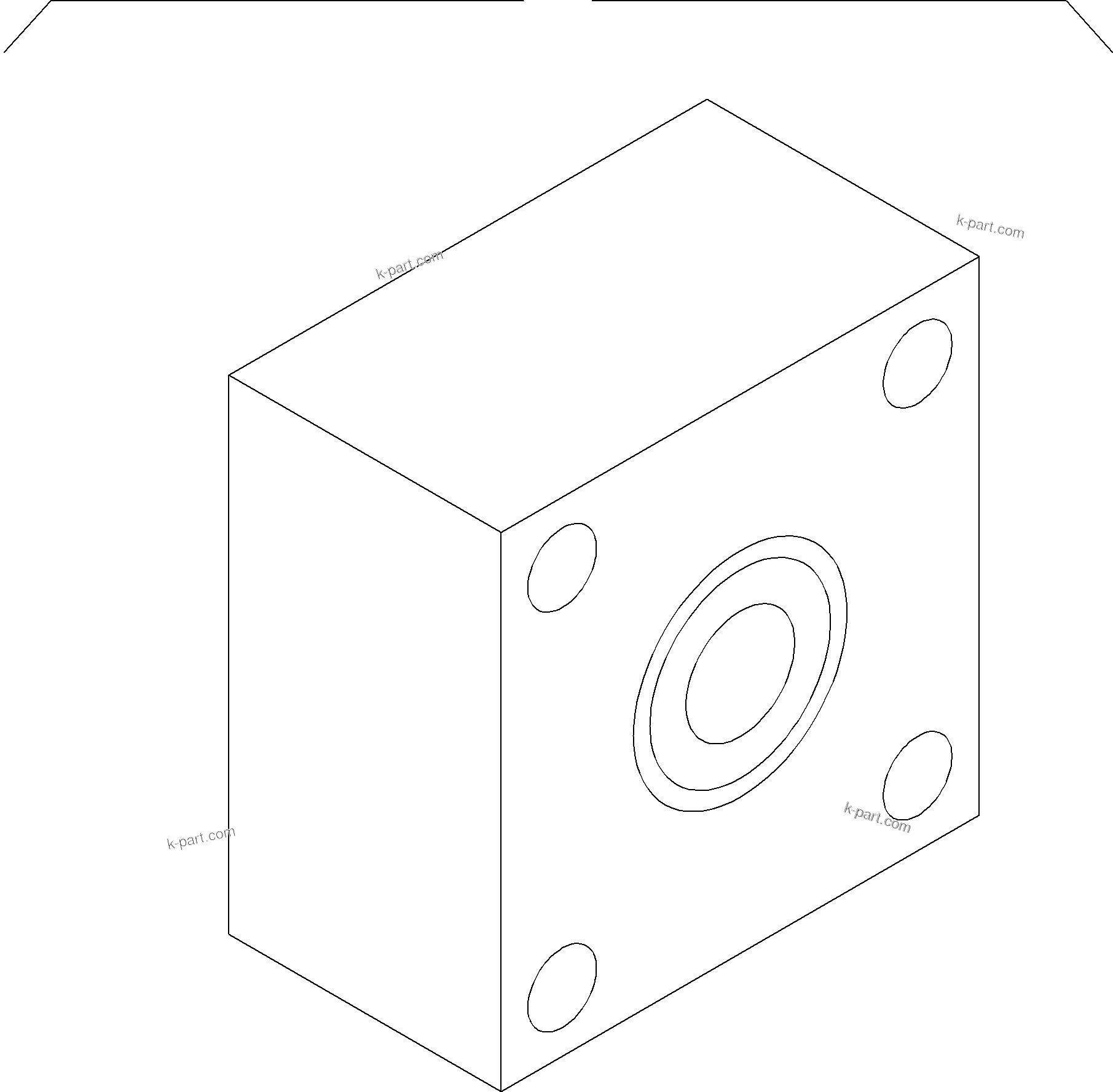 Komatsu parts book diagram for PC3000-6 S/N 46174: ANTICAVITATION VALVE