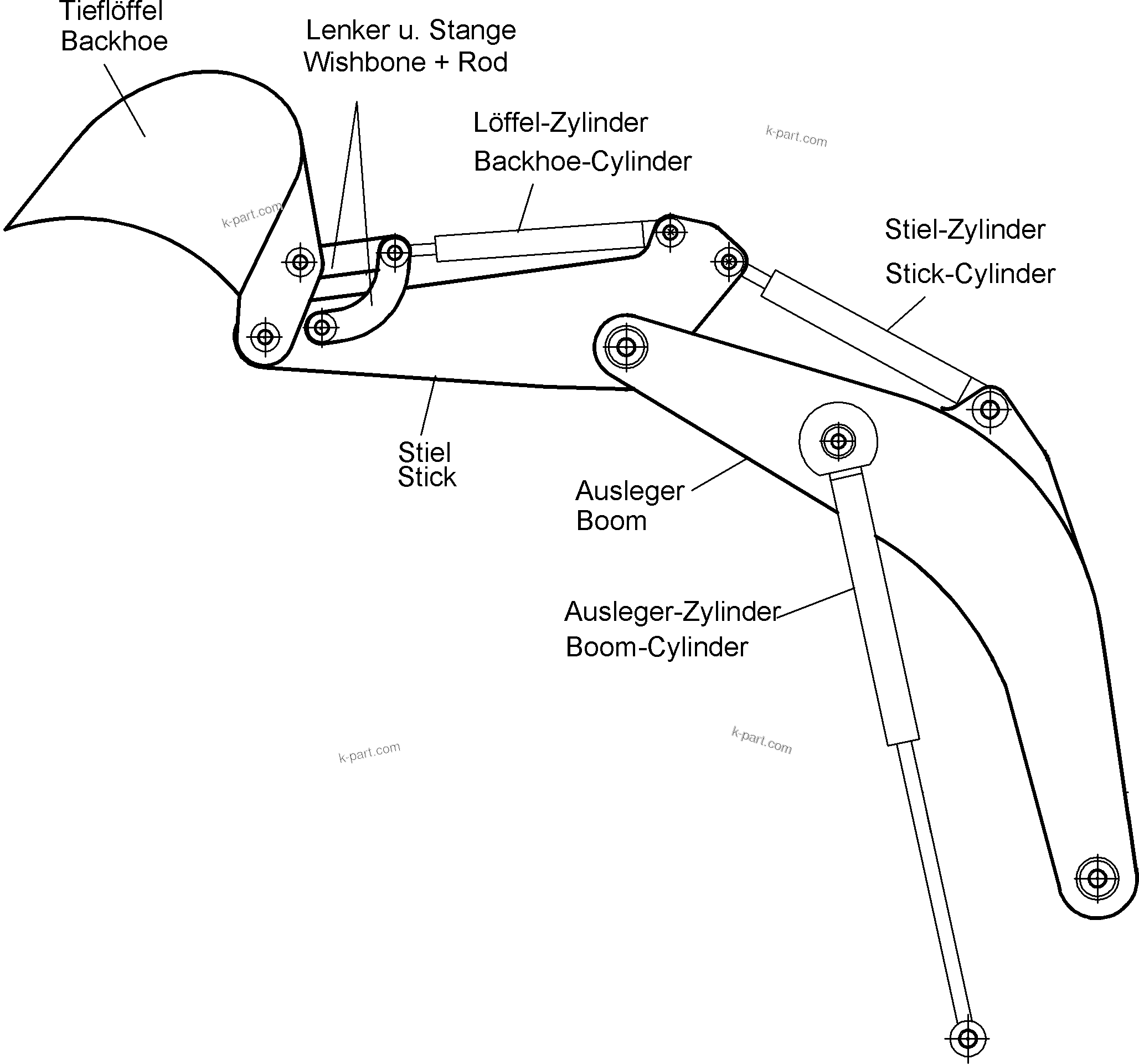 Komatsu parts book diagram for PC3000-6 S/N 46174: 