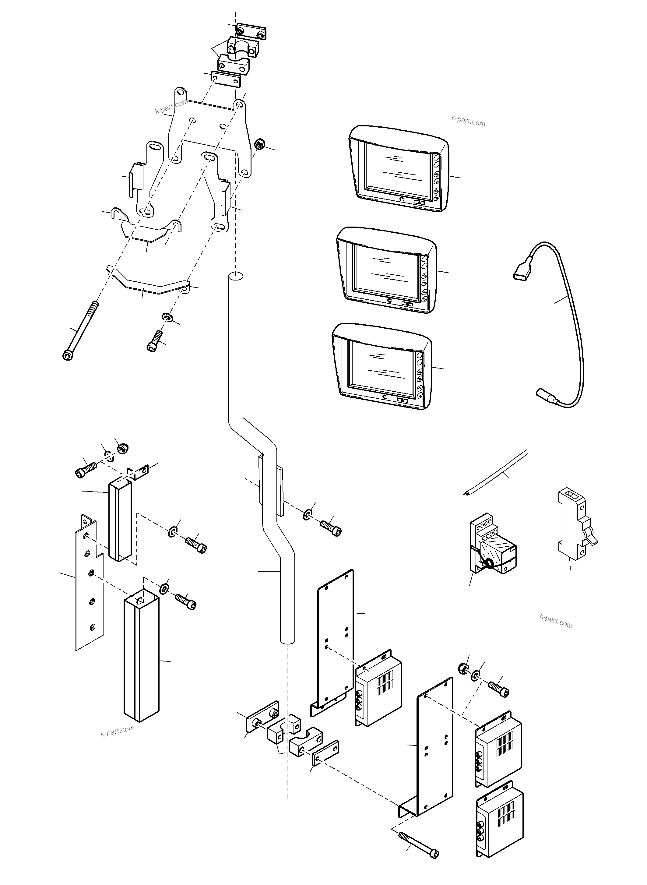 Komatsu parts book diagram for PC3000-6 S/N 46230: CAMERASYSTEM