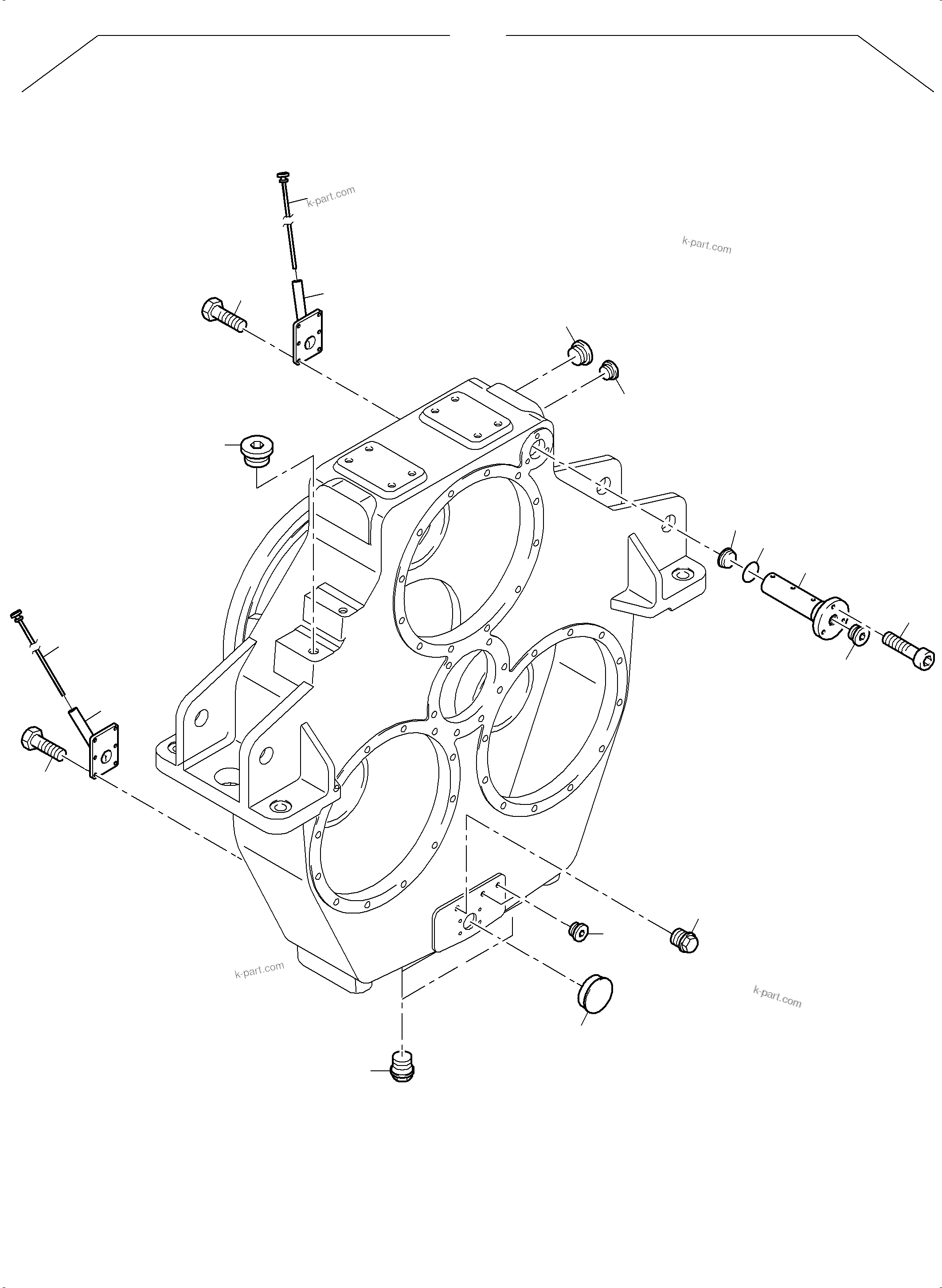 Komatsu parts book diagram for PC3000-6 S/N 46243: PUMP DISTRIBUTOR GEAR