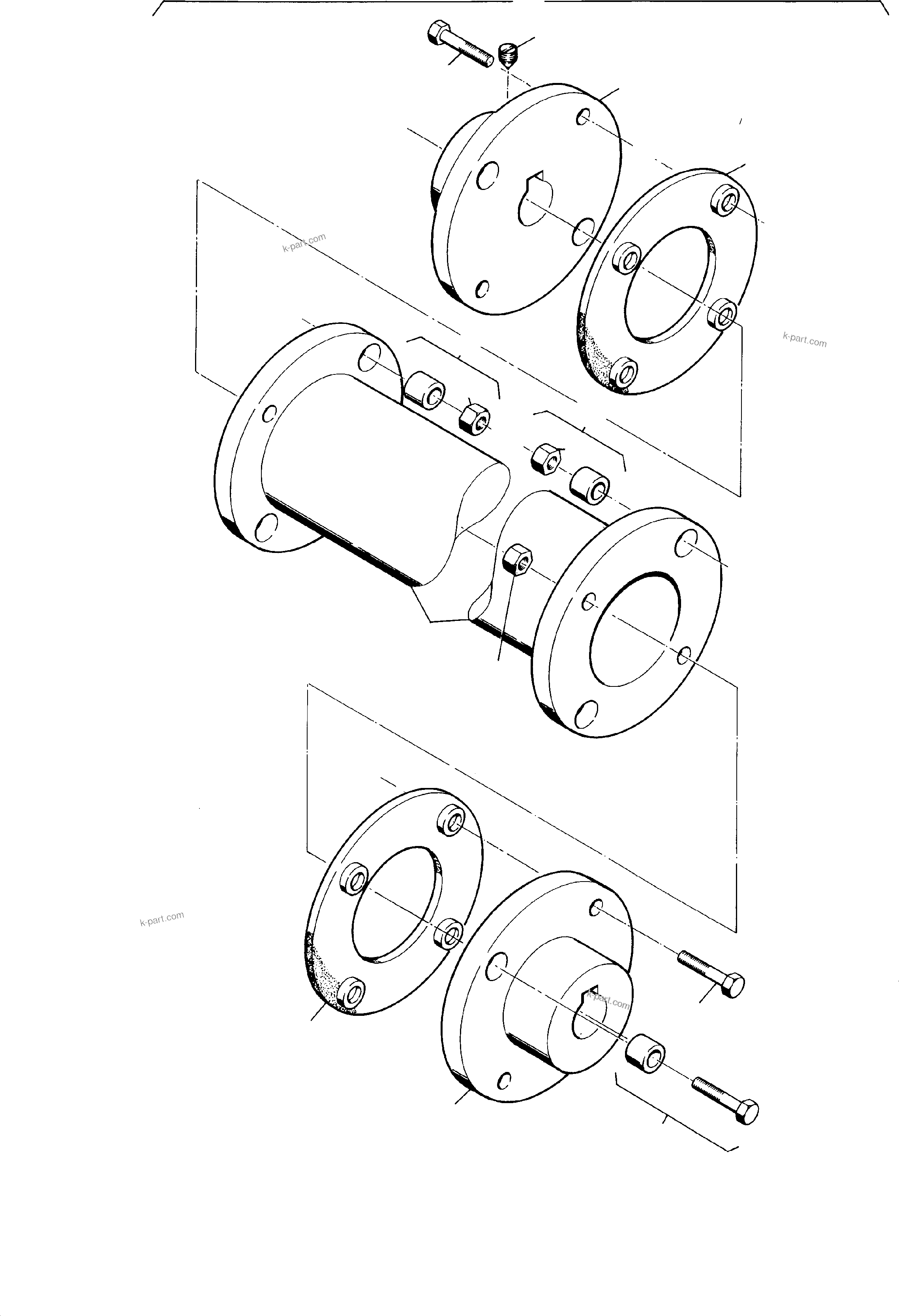 Komatsu parts book diagram for H135S S/N 61064: CLUTCH
