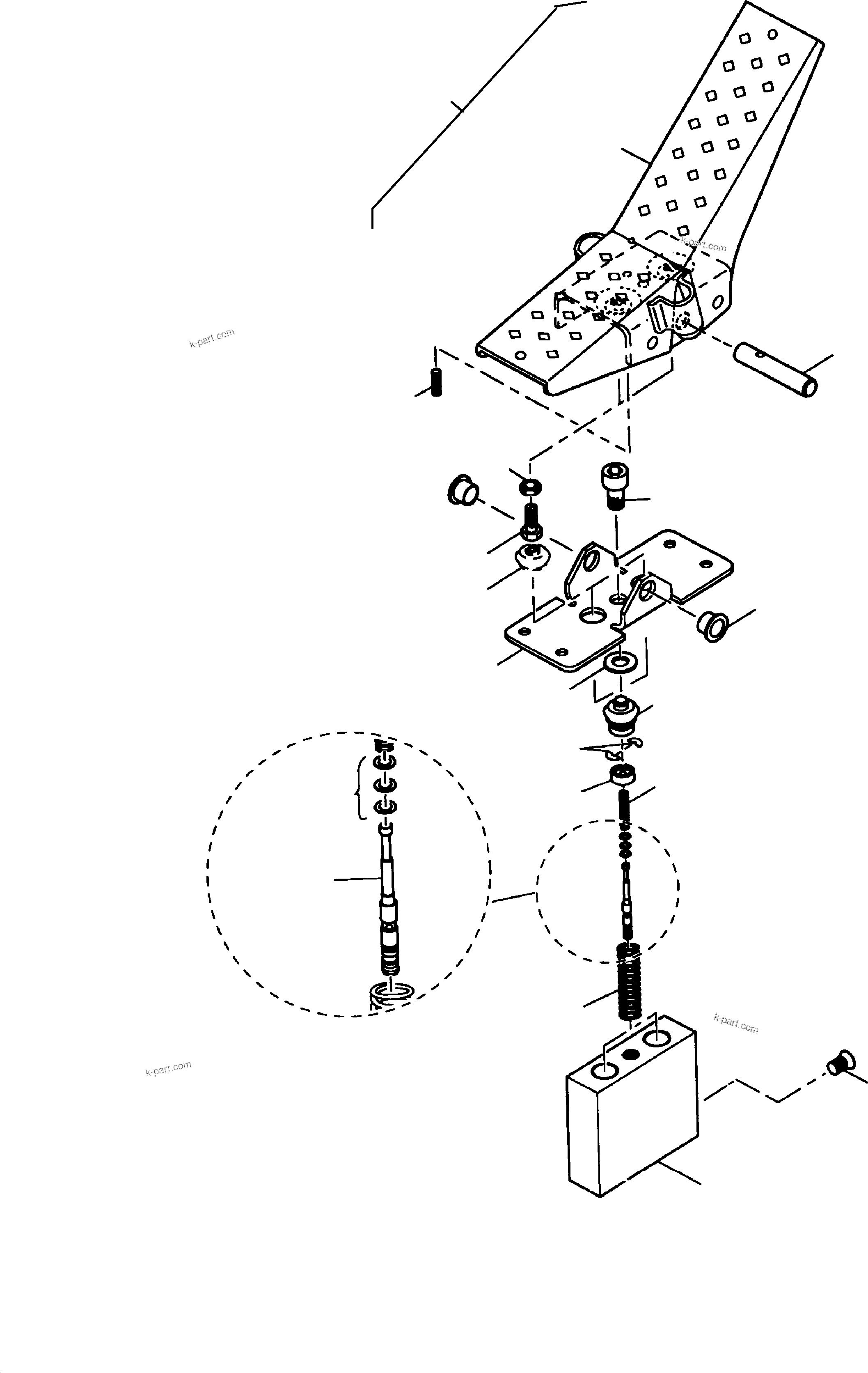 Komatsu parts book diagram for H135S S/N 61064: PILOT OIL UNIT