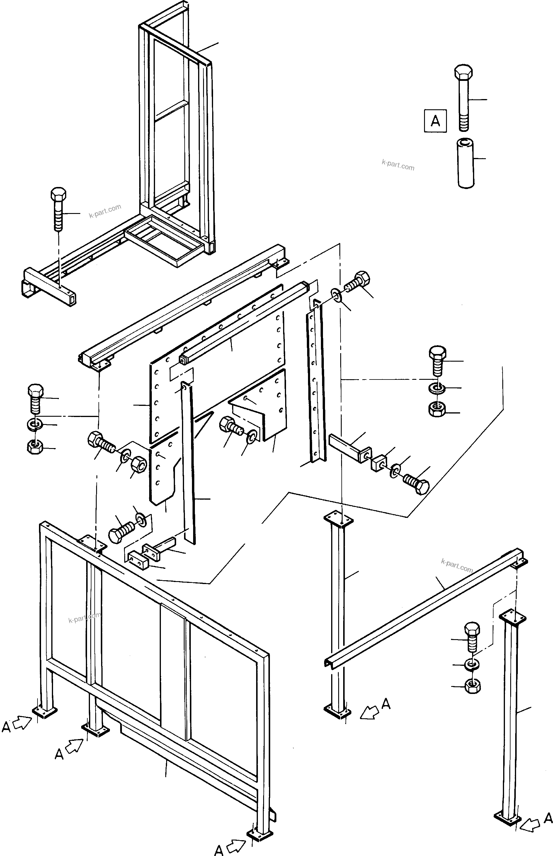 Komatsu parts book diagram for H135S S/N 61064: COVER