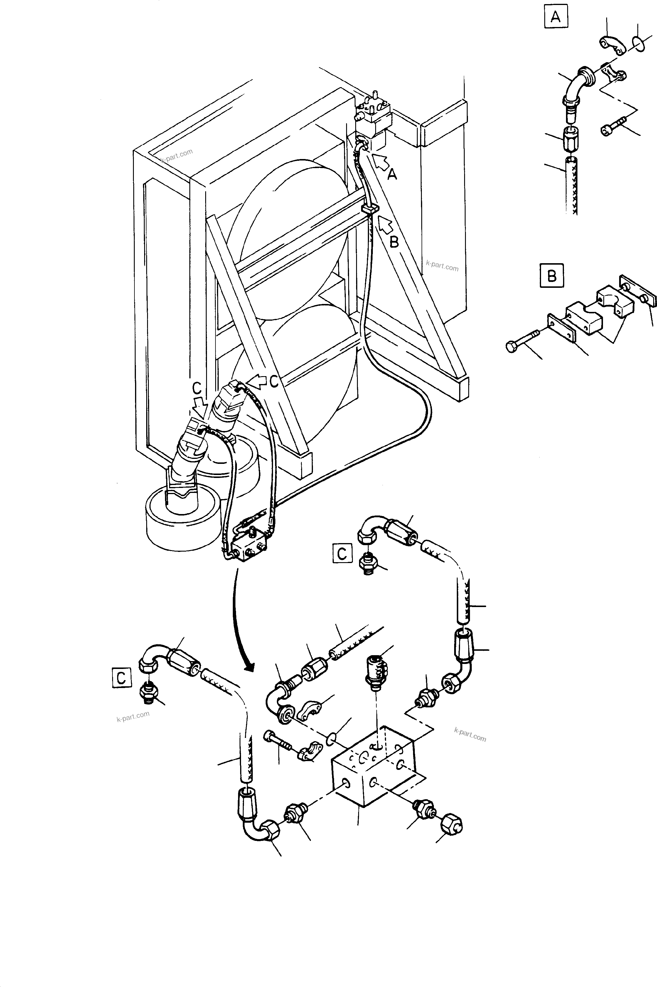 Komatsu parts book diagram for H285 S/N 78099: SLEW GEAR - ANTICAVITATION