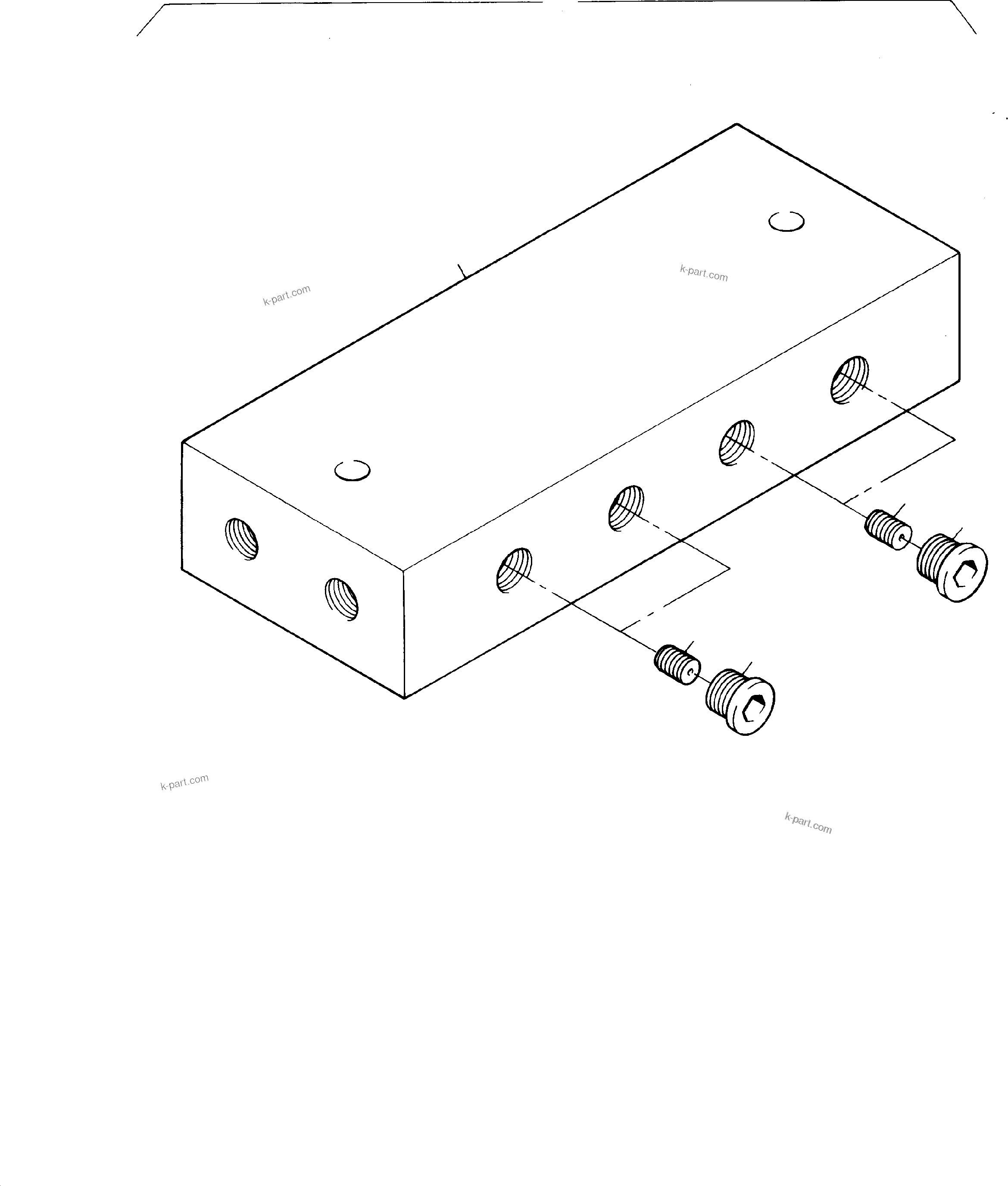 Komatsu parts book diagram for H285 S/N 78099: THROTTLE BLOCK