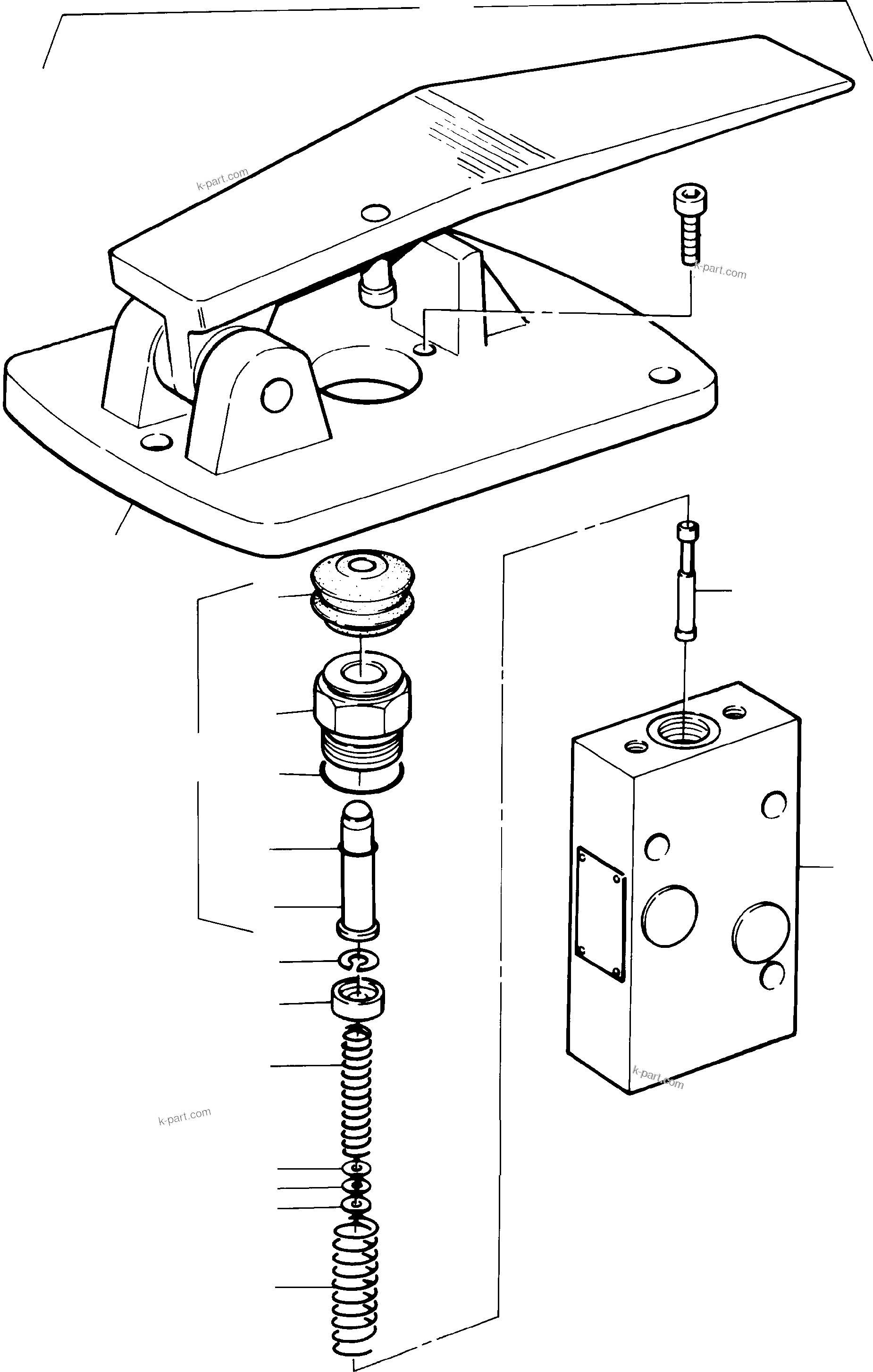 Komatsu parts book diagram for H285 S/N 78099: PILOT OIL UNIT