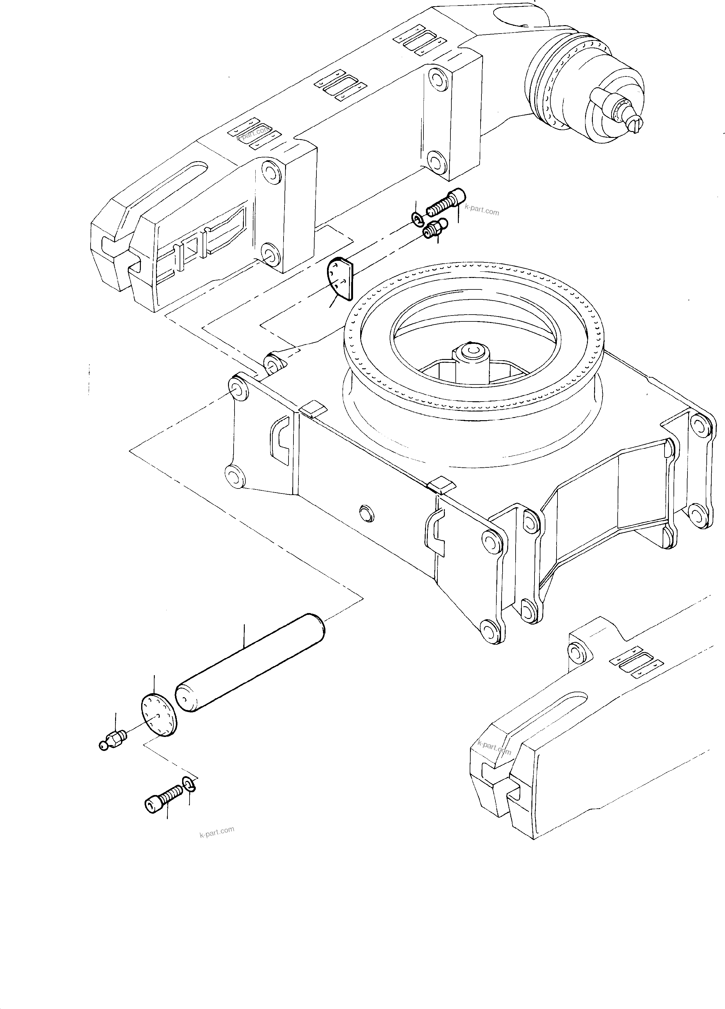 Komatsu parts book diagram for H285 S/N 78099: MOUNTINGS, CARBODY / SIDE FRAME