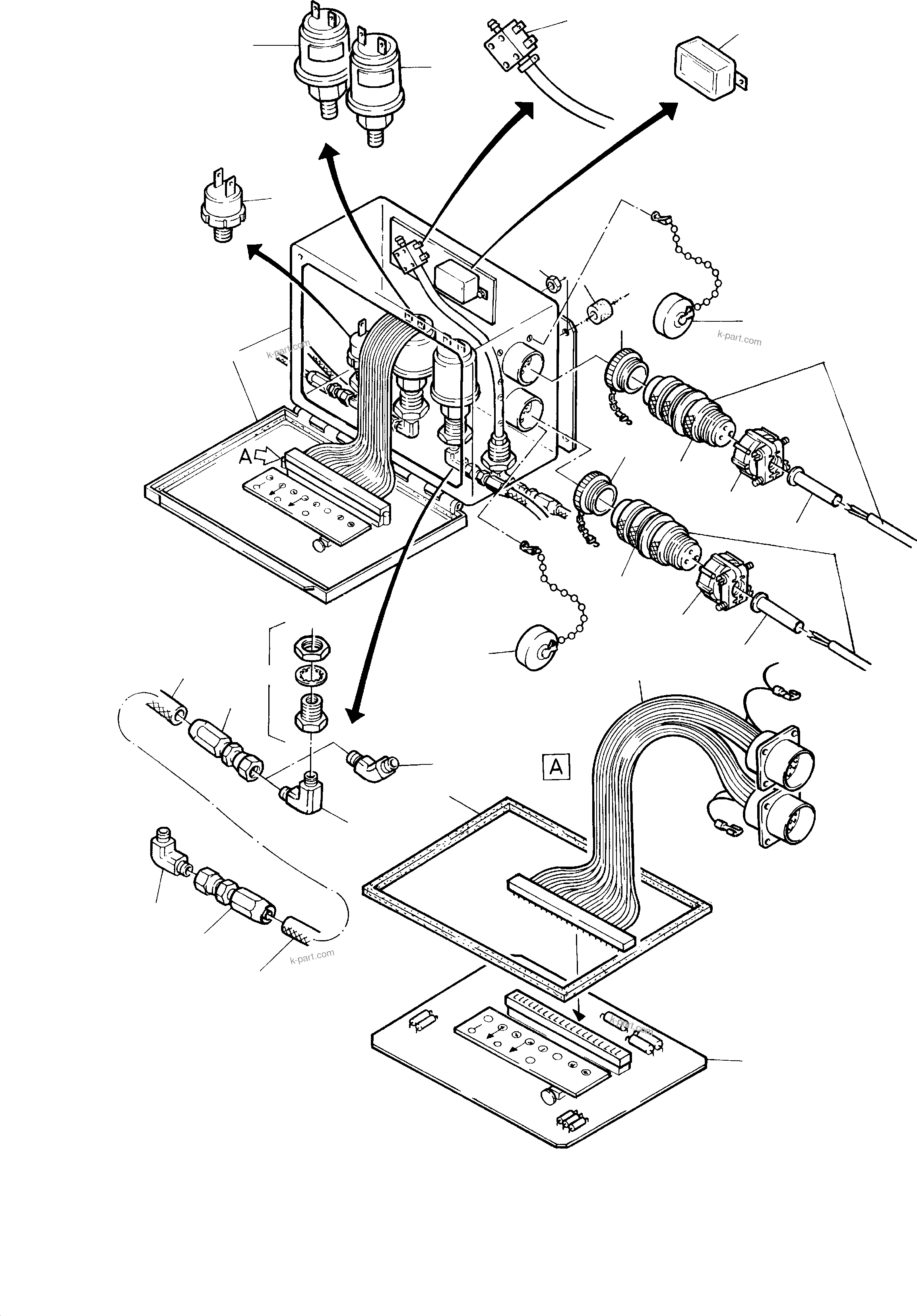 Komatsu parts book diagram for H285S S/N 78129: ENGINE SAVER 550