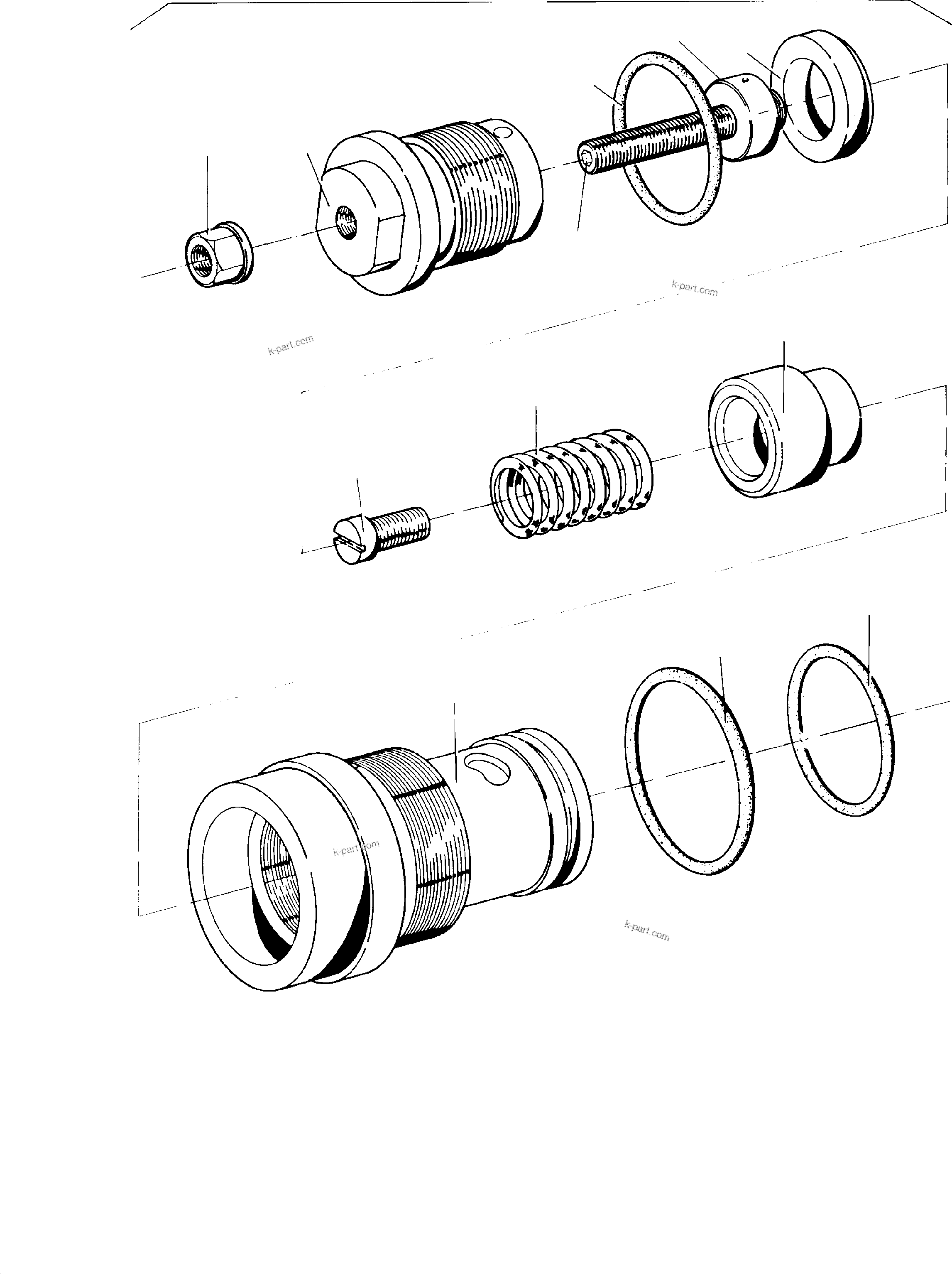 Komatsu parts book diagram for H285S S/N 78129: LOAD LIMITATION VALVE ARRANGEMENT