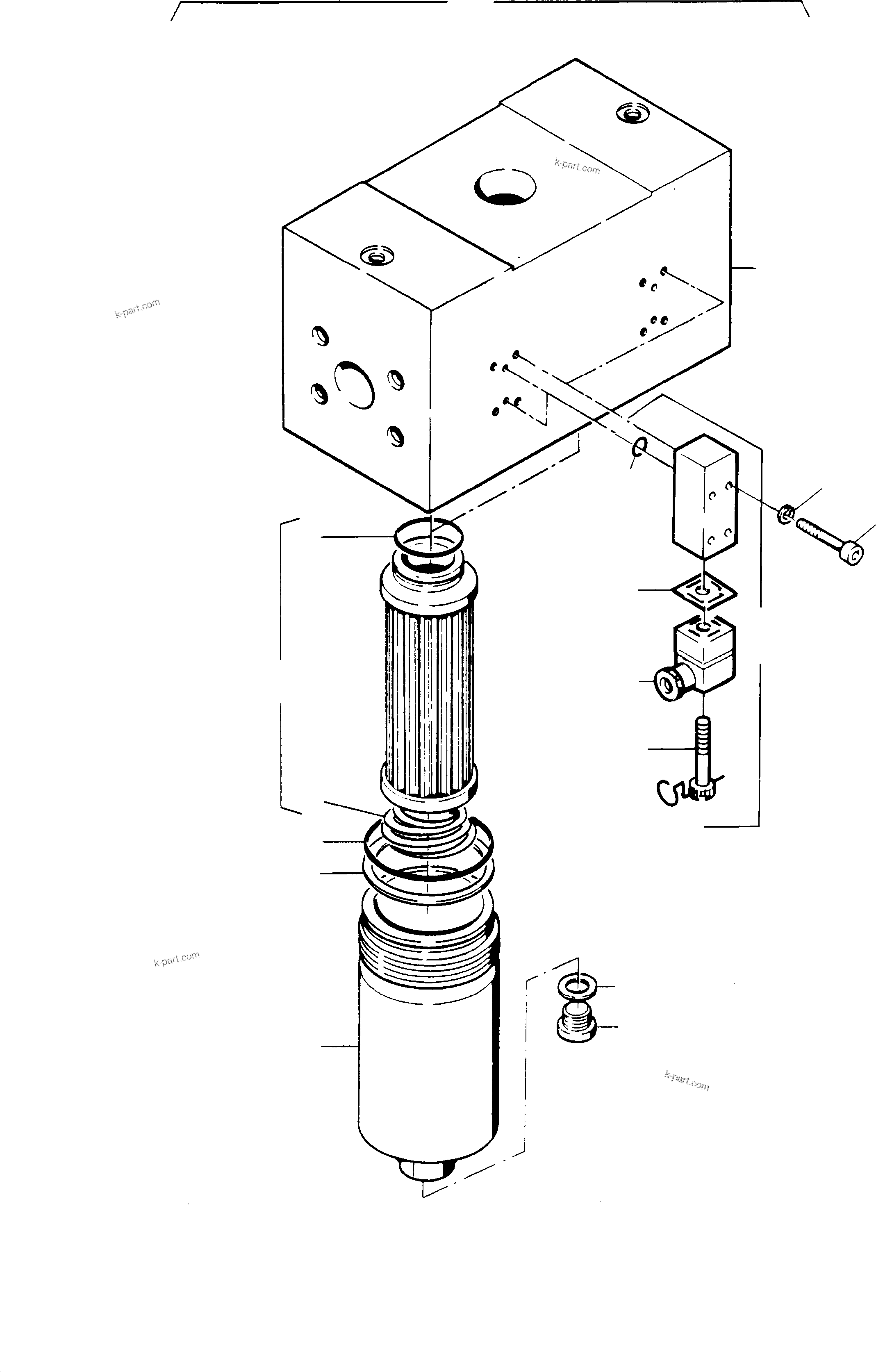 Komatsu parts book diagram for H285S S/N 78129: 2-FOLD H.P. FILTER