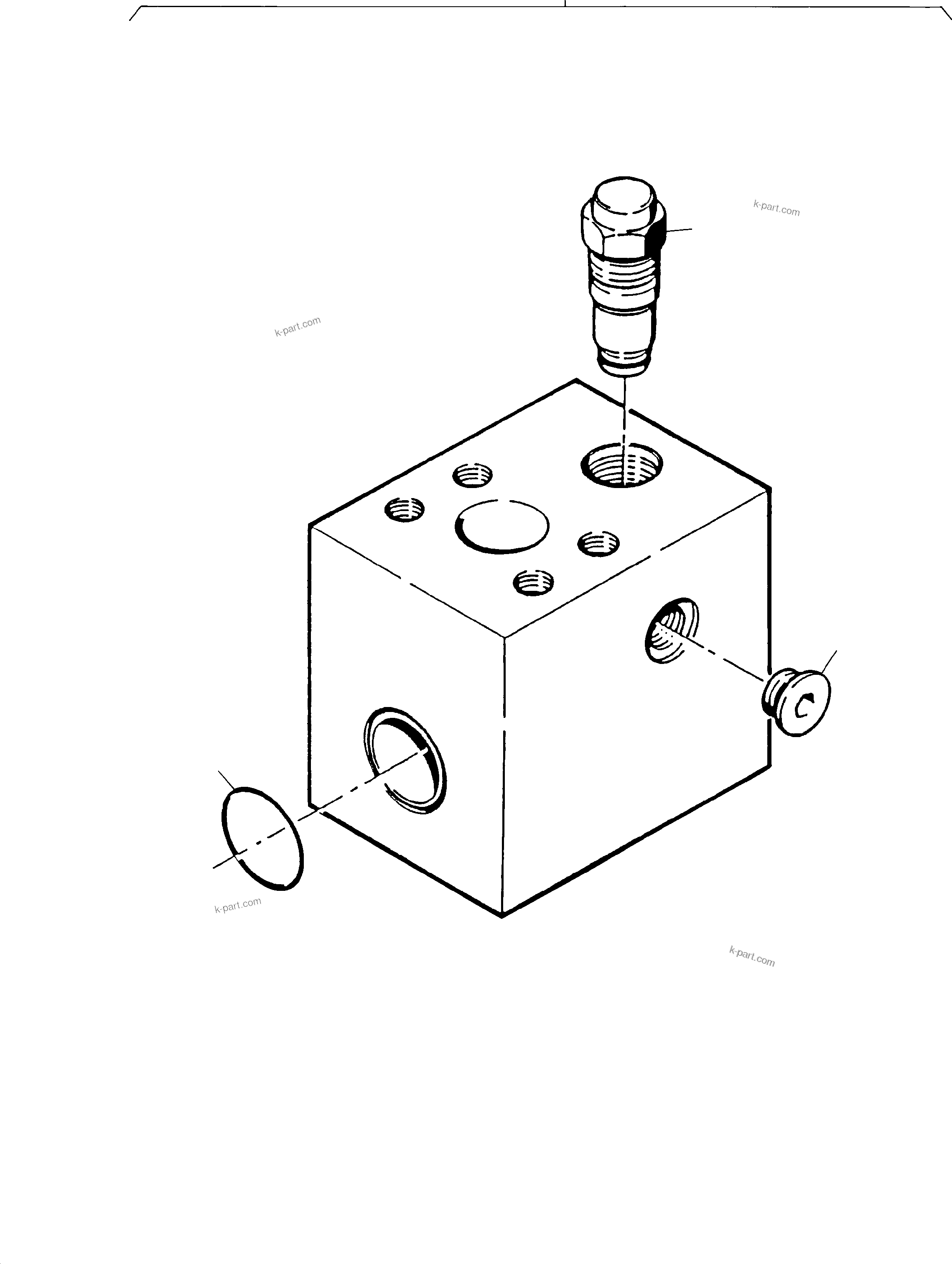 Komatsu parts book diagram for H285S S/N 78129: THROTTLE CHECK VALVE