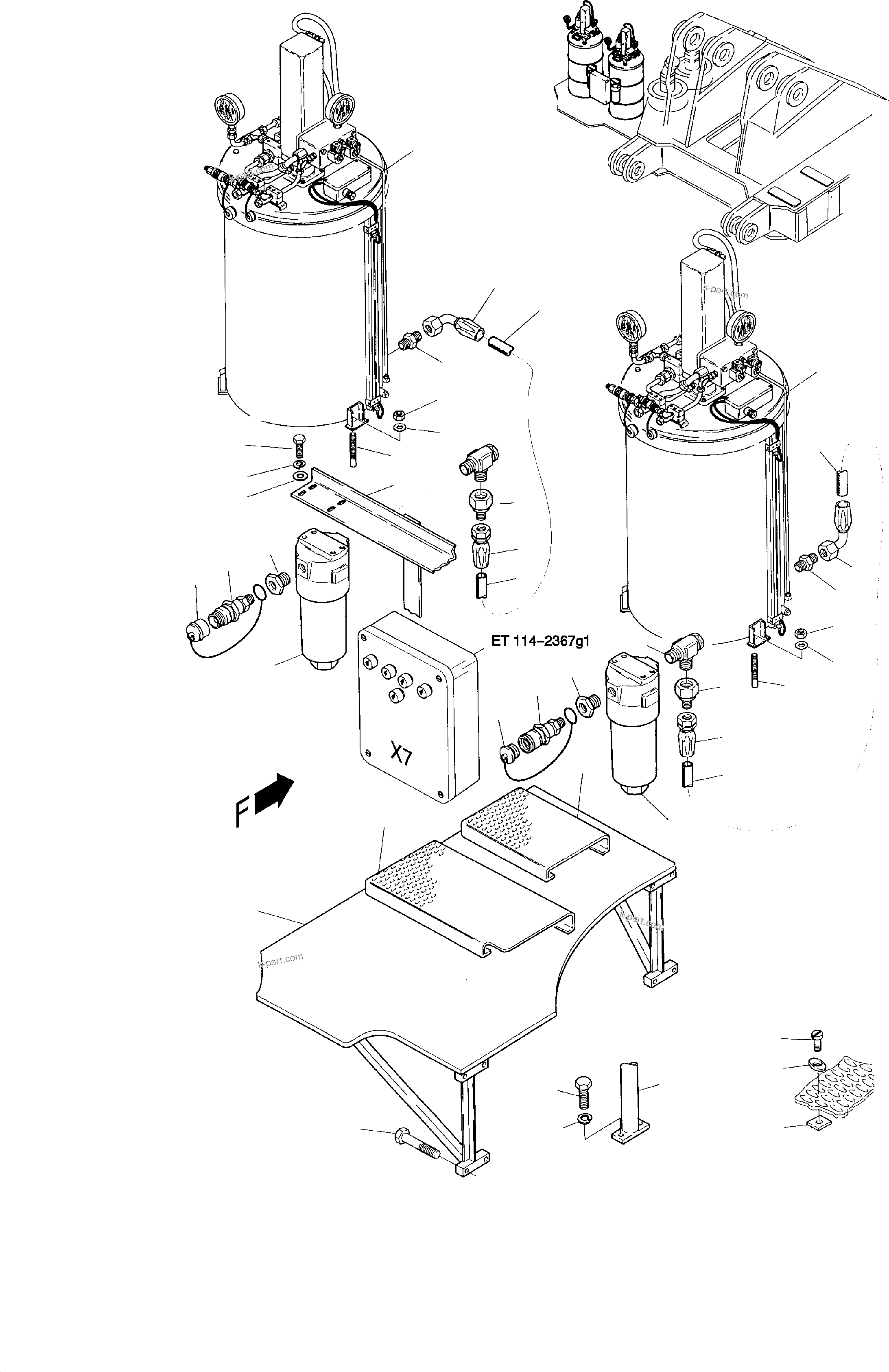 Komatsu parts book diagram for H285S S/N 78129: LUBE PUMP ARRANGEMENT