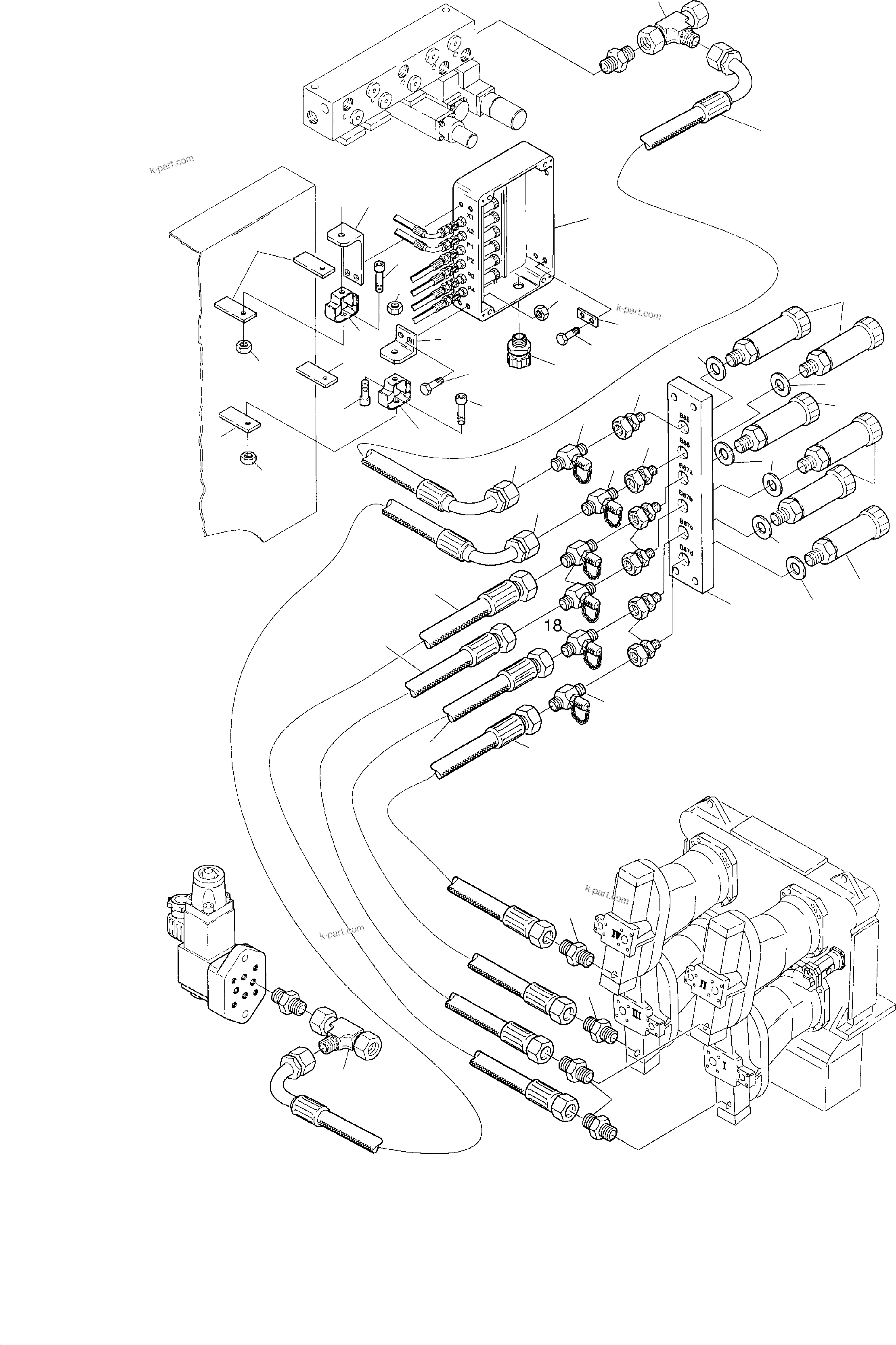 Komatsu parts book diagram for H285S S/N 78129: SENSOR HOUSING MOUNTING