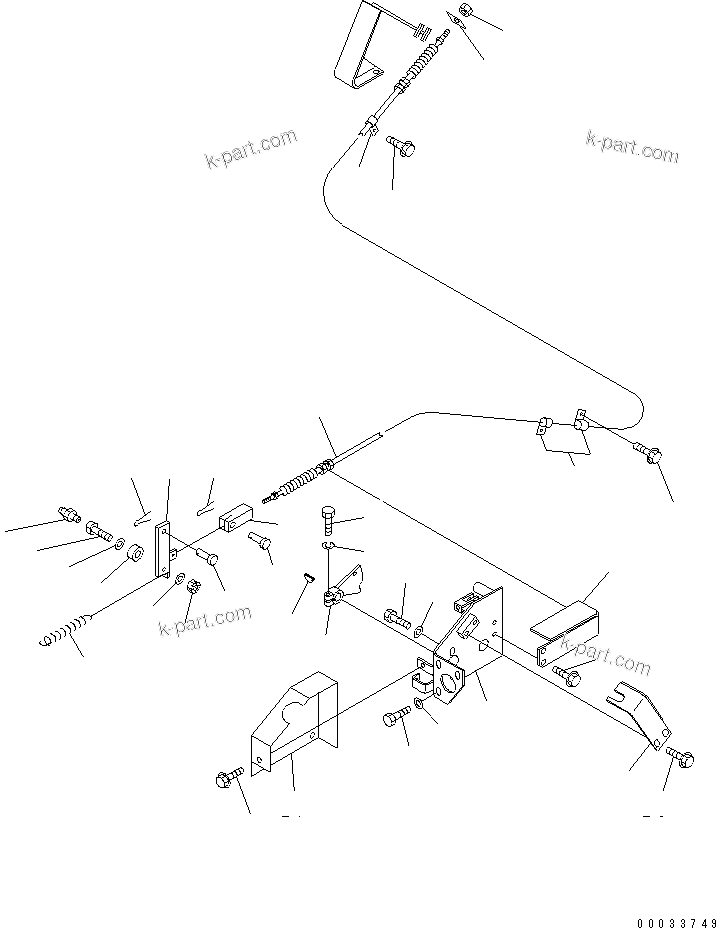 Komatsu parts book diagram for HD255-5 S/N 1001-UP: HYDRAULIC TANK AND VALVE (HOIST VALVE)