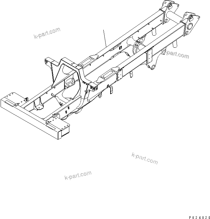 Komatsu parts book diagram for HD255-5 S/N 1001-UP: MAIN FRAME (WATER SEPARATOR ? STRAINER SPEC.)(#1001-1200)