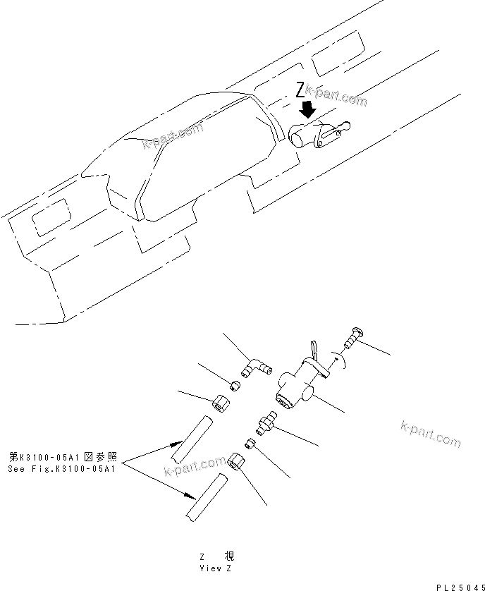 Komatsu parts book diagram for HD255-5 S/N 1001-UP: INSTRUMENT PANEL (EMERGENCY BRAKE) (FOR EMERGENCY BRAKE)(#1001-1200)