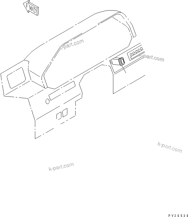 Komatsu parts book diagram for HD255-5 S/N 1001-UP: FLASHER (HAZERD LAMP)(#1201-1600)