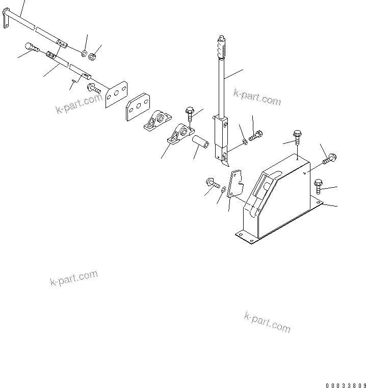 Komatsu parts book diagram for HD255-5 S/N 1001-UP: FLOOR SUB (DUMP CONTROL) (INSIDE CAB)(#1425-)